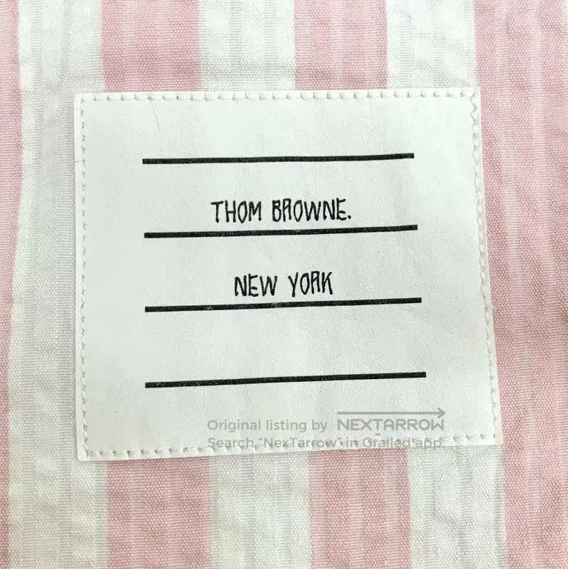 Thom Browne Thom Browne Pink Striped Cotton Short Sleeve Shirt . Size S / US 4 / IT 40 - 5 Thumbnail