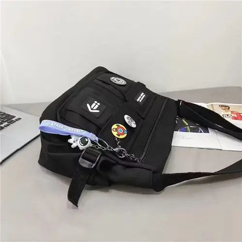 Vintage Harajuku Men Nylon Crossbody Bags Size ONE SIZE - 4 Thumbnail