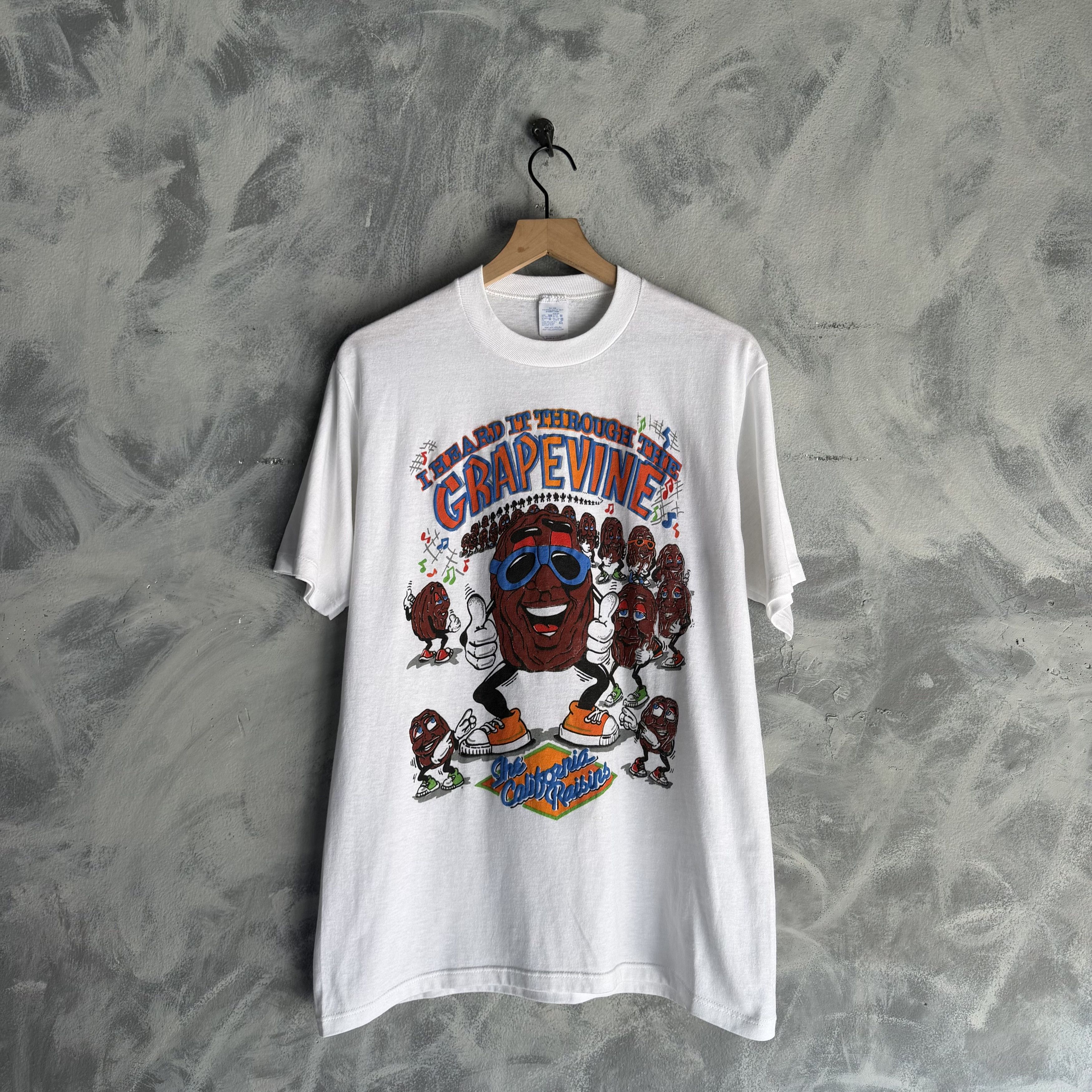 Other Vtg California Raisins T Shirt Mens Cartoon Grapevine 80s Size US L / EU 52-54 / 3 - 1 Thumbnail
