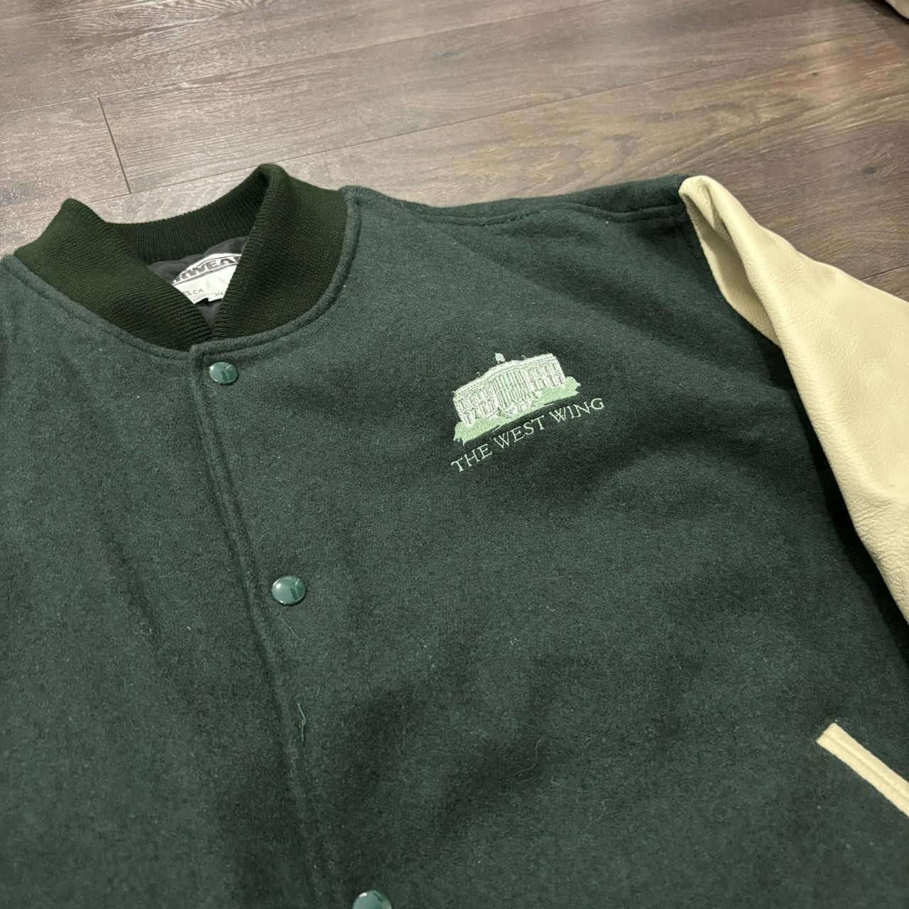 Designer vintage the west wing varsity jacket XL 90s Size US XL / EU 56 / 4 - 2 Thumbnail