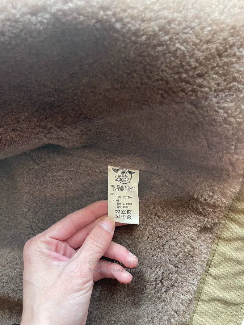 The Real McCoys N1 Alpaca Navy Deck Jacket