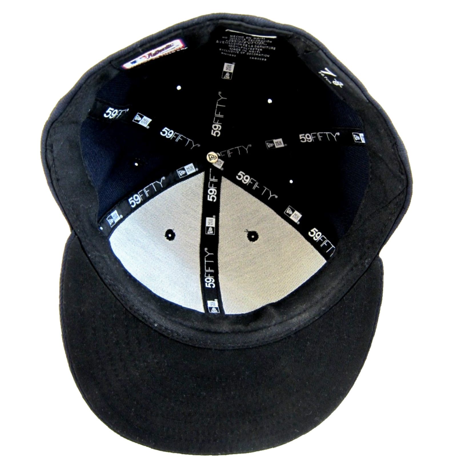 New Era Boston Red Sox Navy Blue Official On Field Cap New Era 59 Fifty Hat 7 3/8 Size ONE SIZE - 7 Thumbnail