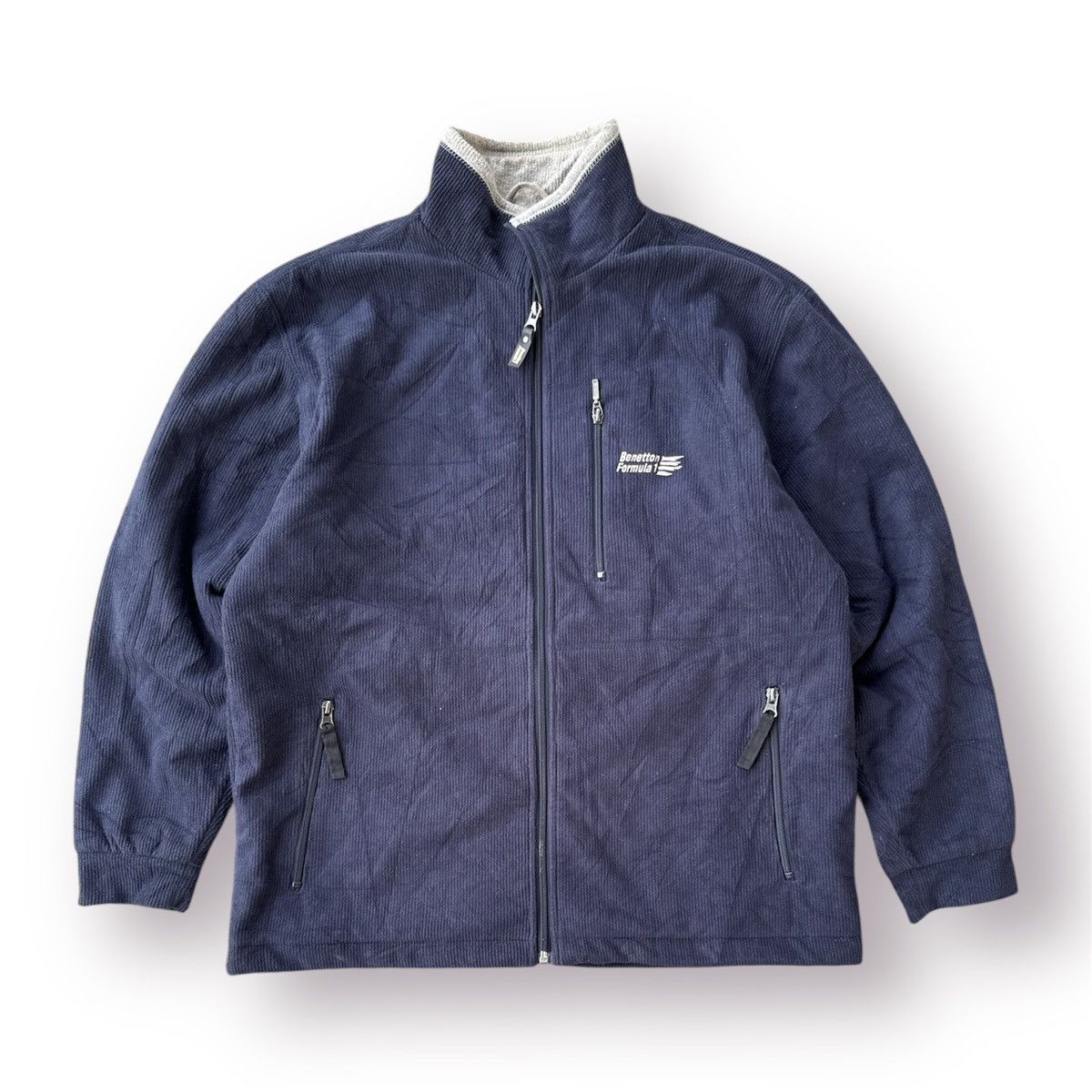 Benetton 🔥 Benetton Formula 1 racing team Sweat zipper jacket - L Size US L / EU 52-54 / 3 - 1 Thumbnail