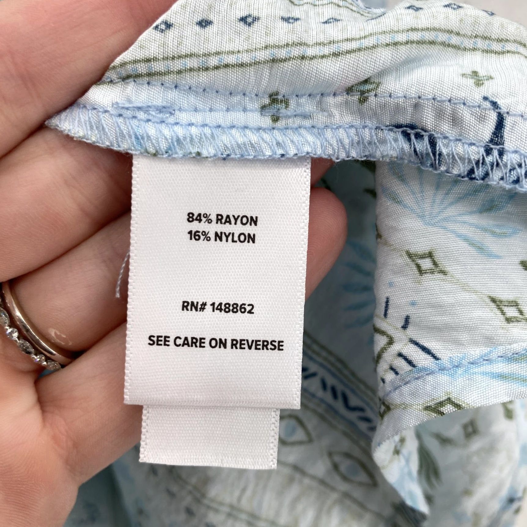 Torrid Torrid Shirt Womens 2X Blue Popover Belle Isle Carolina Palms Print NWT Size XXL / US 16-18 / IT 52-54 - 6 Thumbnail