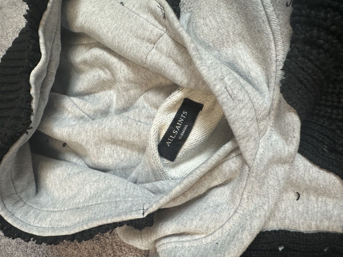 Allsaints Y2K Custom Hoodie Knit+Shirt Avant Garde Style Rare USA XS Size US XS / EU 42 / 0 - 5 Thumbnail