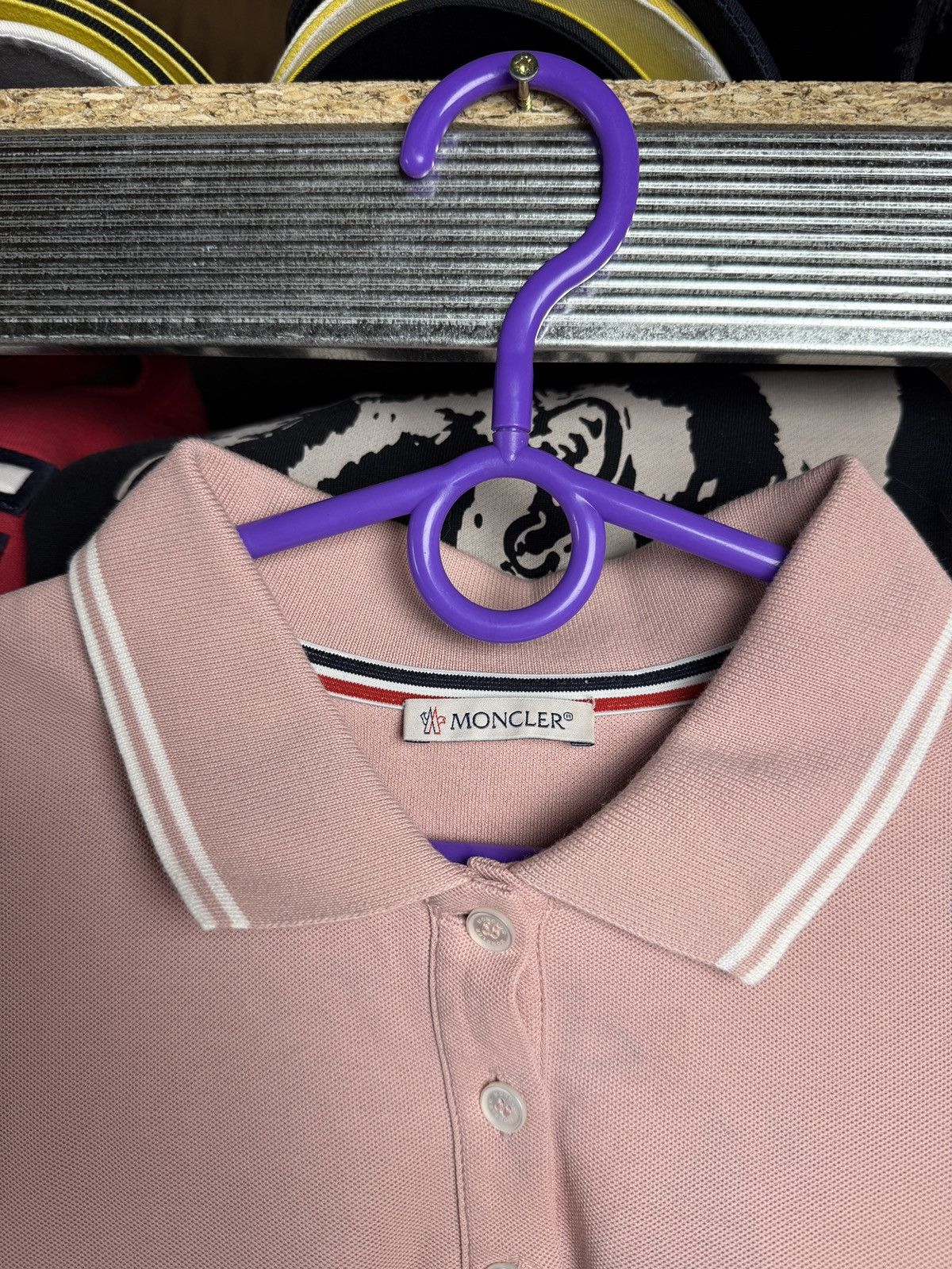 Designer Moncler Polo Tee t-shirt logo Very Rare Size M / US 6-8 / IT 42-44 - 5 Thumbnail