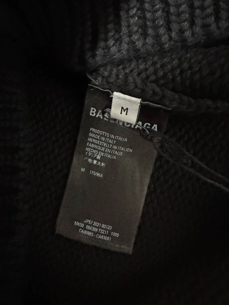 Balenciaga Balenciaga Black knit crewneck shirt Size US M / EU 48-50 / 2 - 6 Thumbnail