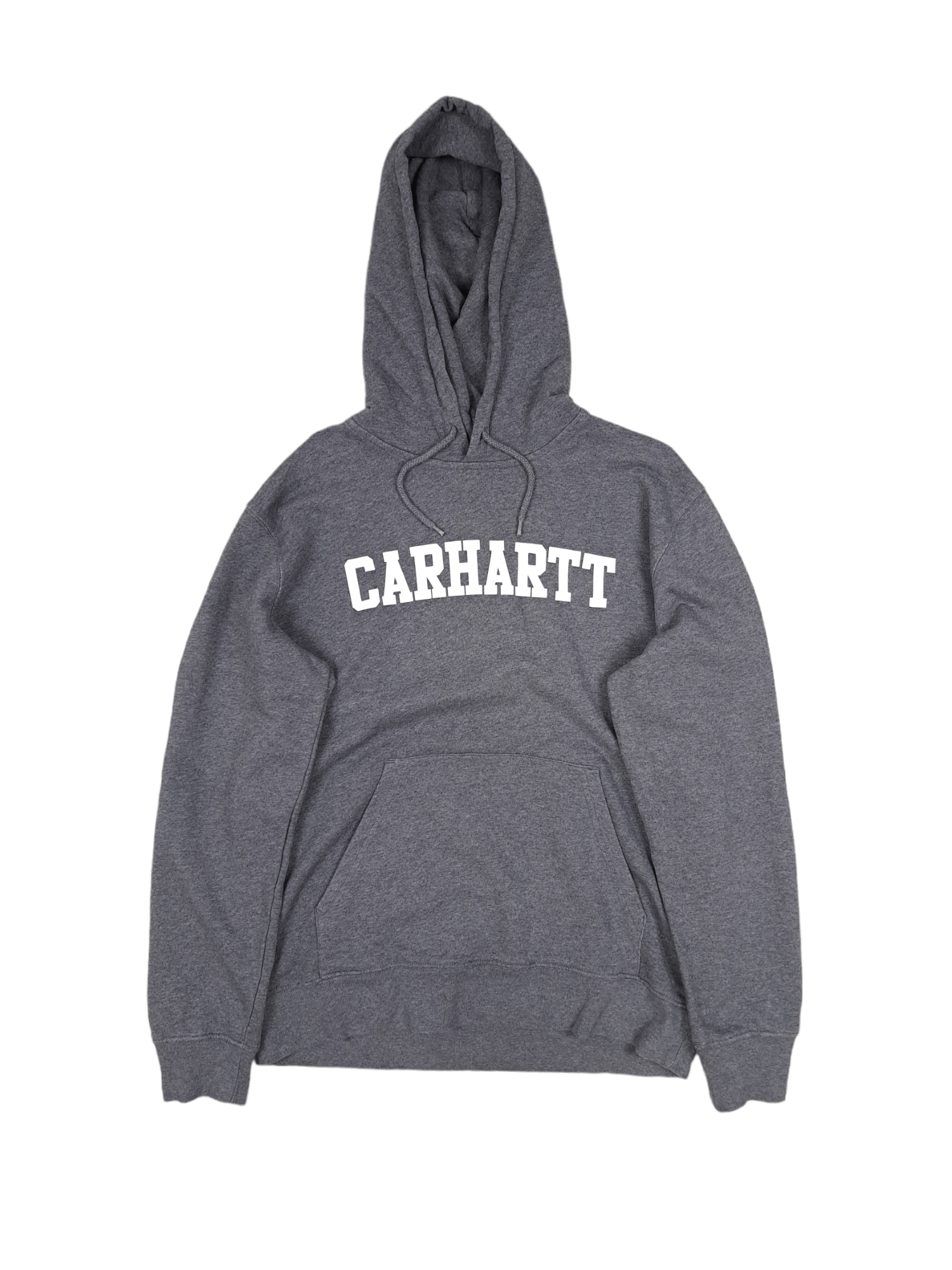 Carhartt 💎Carhartt "Hooded College Sweat" Grey Spell out Logo Hoodie Size US L / EU 52-54 / 3 - 1 Thumbnail