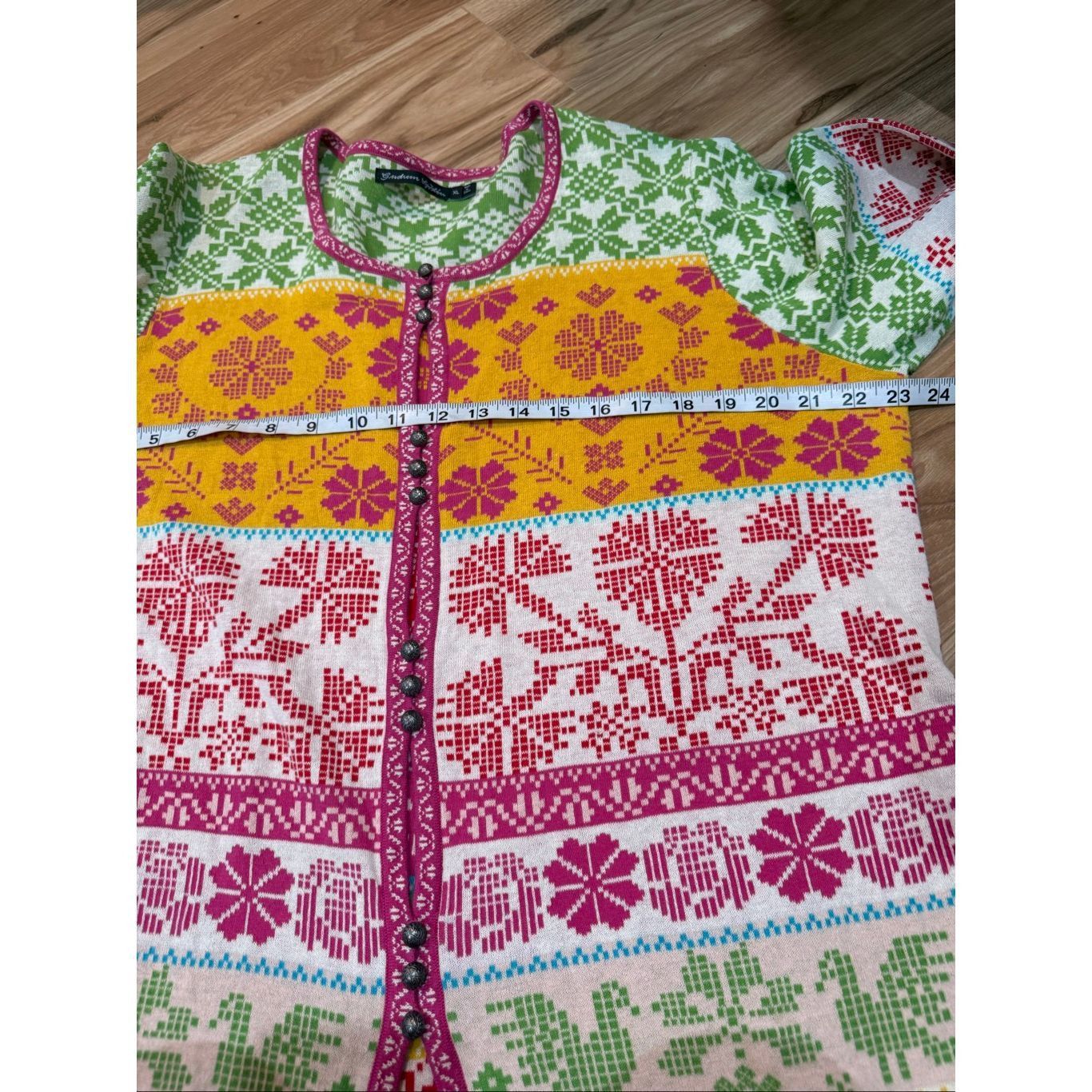 Guru Gudrun Sjoden colorful cardigan size XL Size XL / US 12-14 / IT 48-50 - 6 Thumbnail