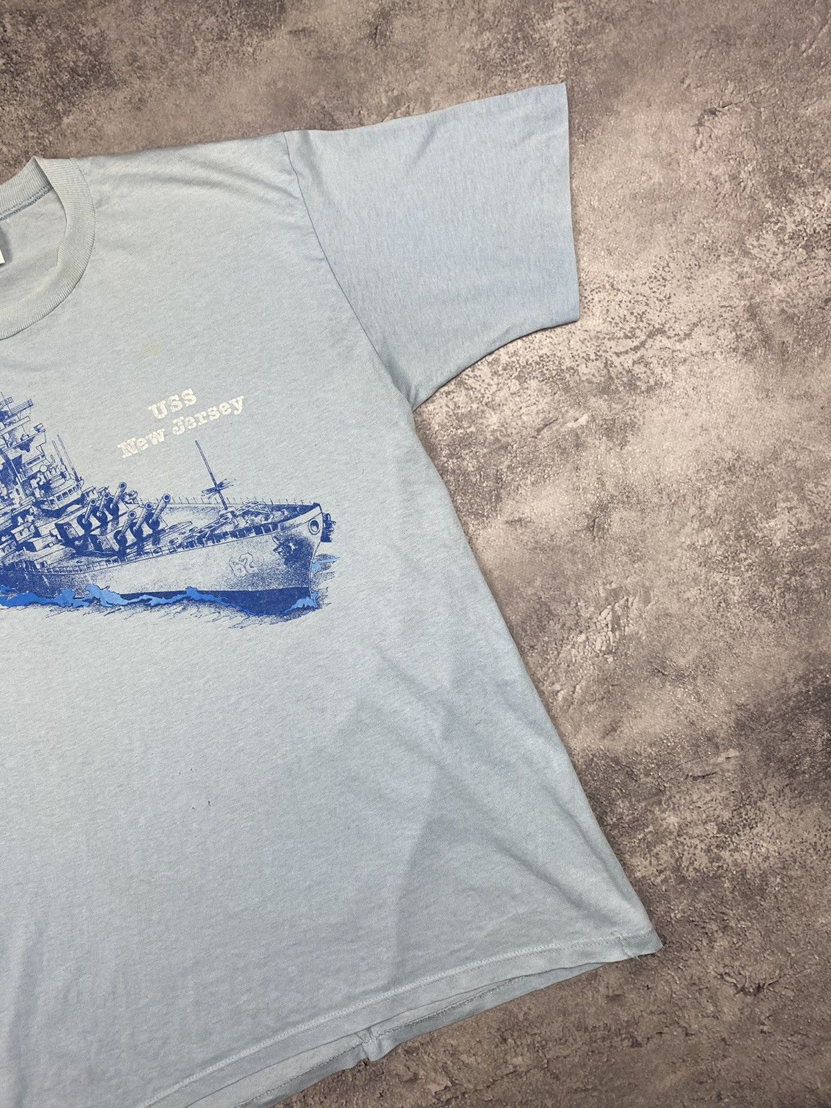 Vintage Vintage Uss New Jersey Made In USA Size US XXL / EU 58 / 5 - 3 Thumbnail