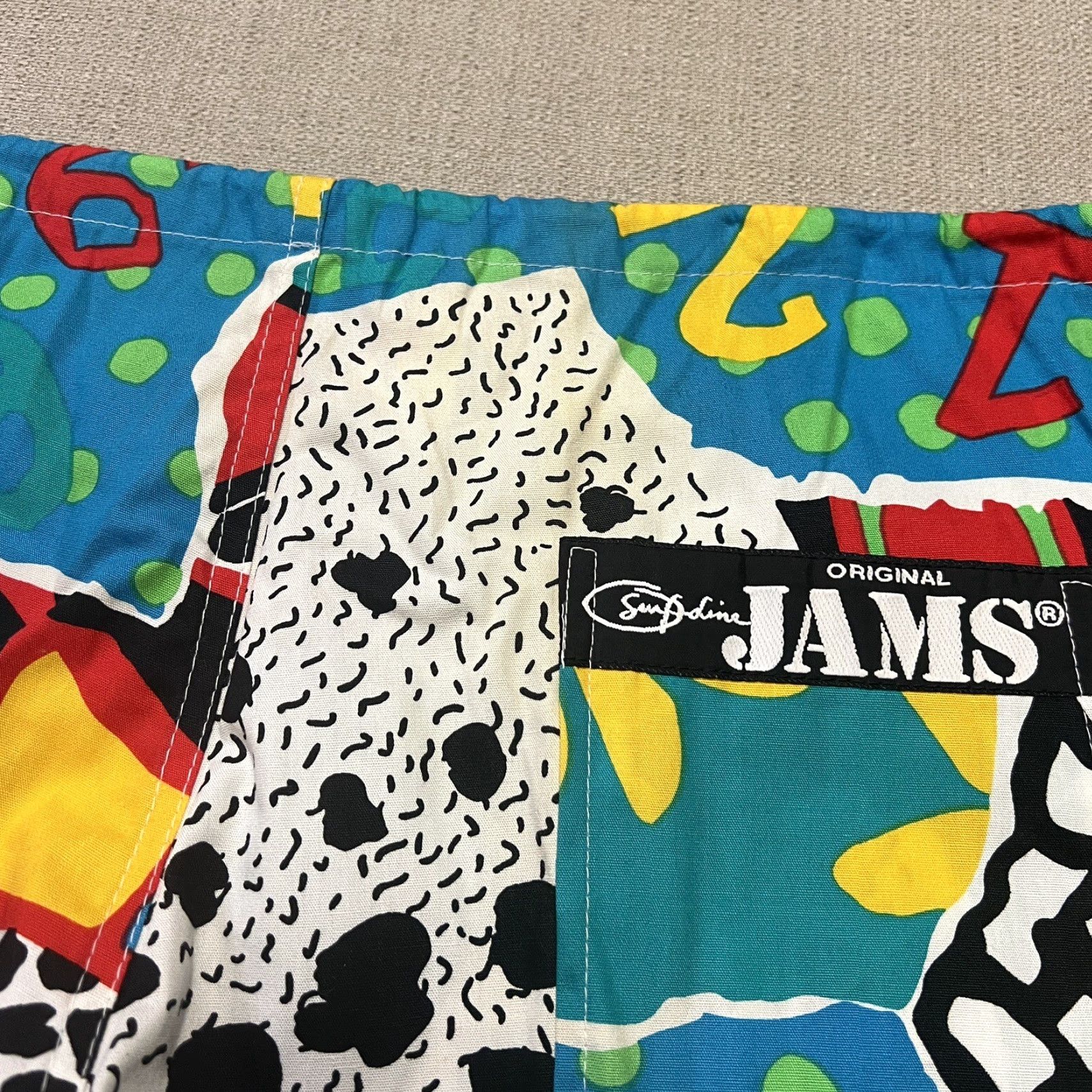 Vintage VINTAGE Jams Swim Trunks Mens L 80s Hawaiian Surf AOP NOS Shorts Size US 33 - 5 Thumbnail