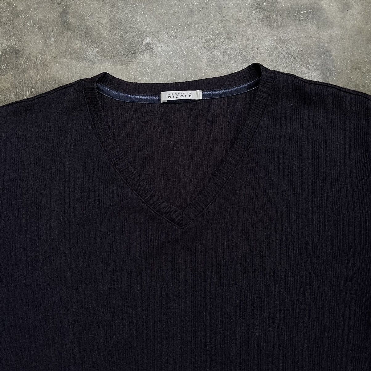If Six Was Nine 2000s Hideaways If Six Was Nine Style Ribbed V Neck T-shirt Size US M / EU 48-50 / 2 - 3 Thumbnail