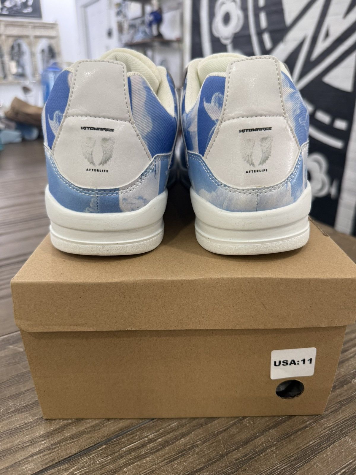 Kitowares 🙏🏻 KITOWARES Custom RARE! Jordan 4 Afterlife Size 11 🙏🏻 Size US 11 / EU 44 - 7 Thumbnail