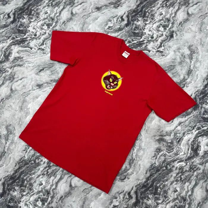 Supreme Supreme Black Cat Tee Men Size M Red Size US M / EU 48-50 / 2 - 7 Thumbnail