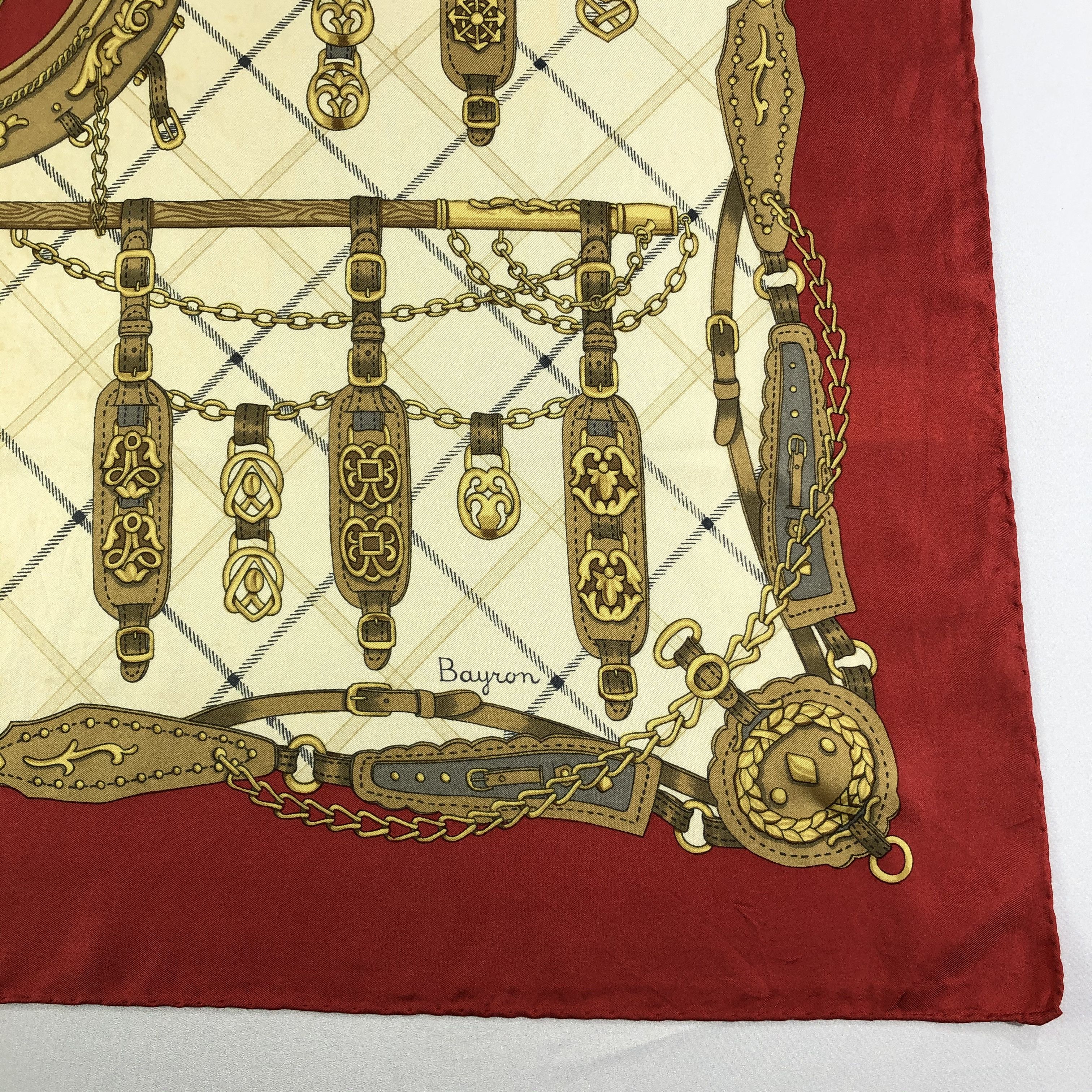 Vintage Vintage Bayron Silk Scarf Size ONE SIZE - 4 Thumbnail
