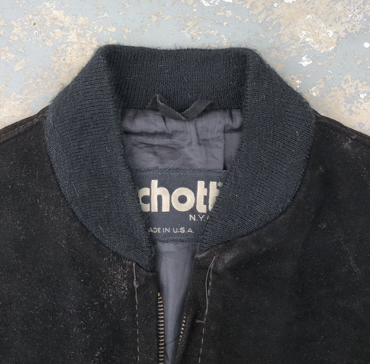 Schott Vintage SCHOTT NYC Suede Leather Bomber Jacket USA 🇺🇸 Size US M / EU 48-50 / 2 - 21 Thumbnail