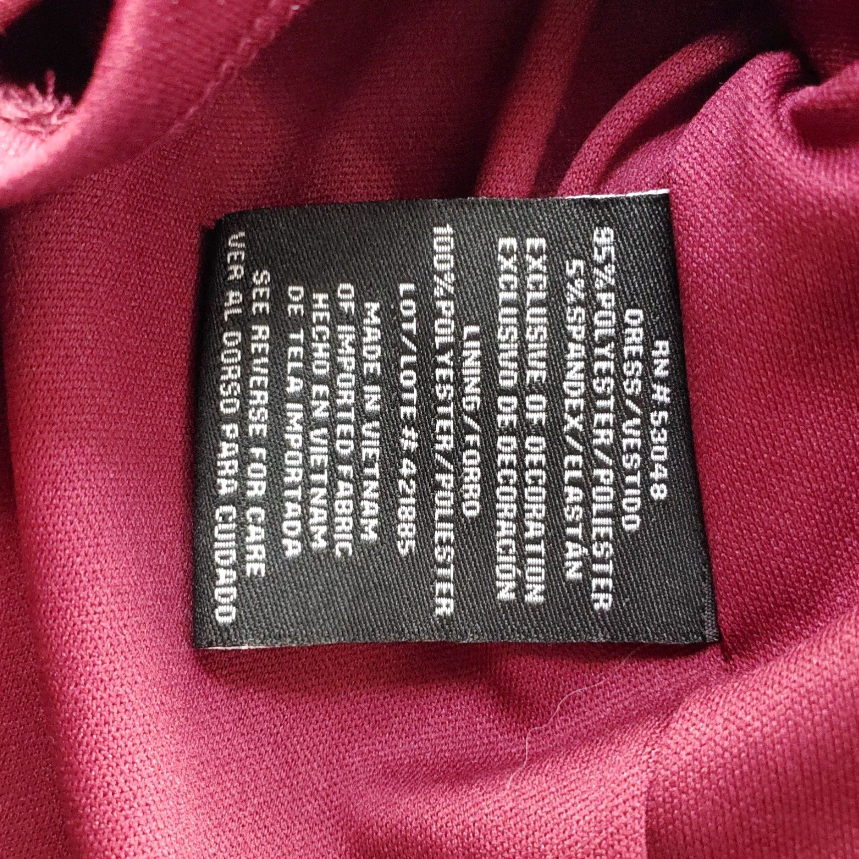 Vintage Morgan & Company Womens 18W Burgundy Sheath Dress Zip Keyhole Back Sleeveless NWT Midi/ Knee Length Party Casual Ensemble Size XXL / US 16-18 / IT 52-54 - 7 Thumbnail