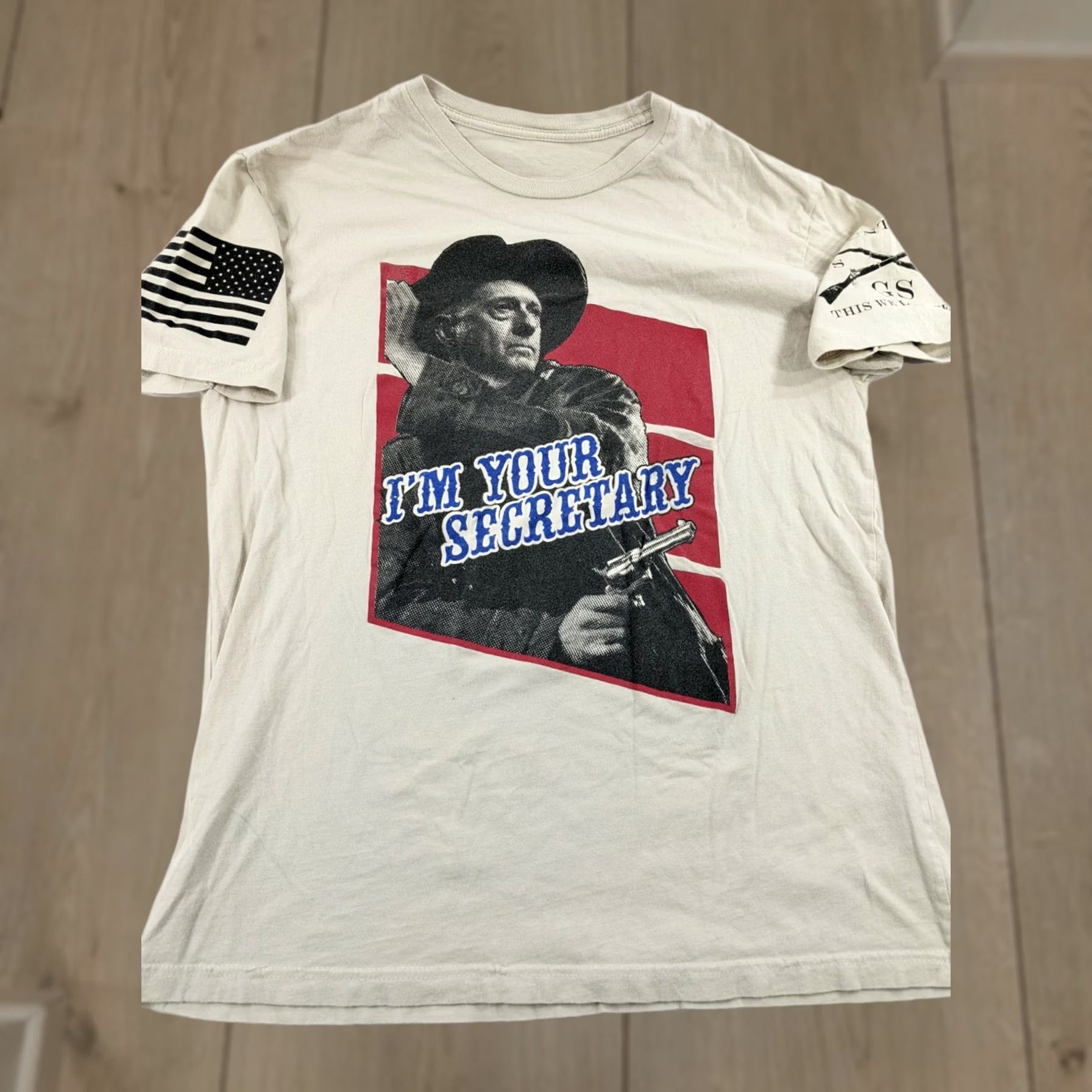 Vintage Grunt Style UNITED STATES SPACE T-Shirt M Beige Cotton 100% Mattis Mens Short Sleeve shirts Size US M / EU 48-50 / 2 - 1 Thumbnail