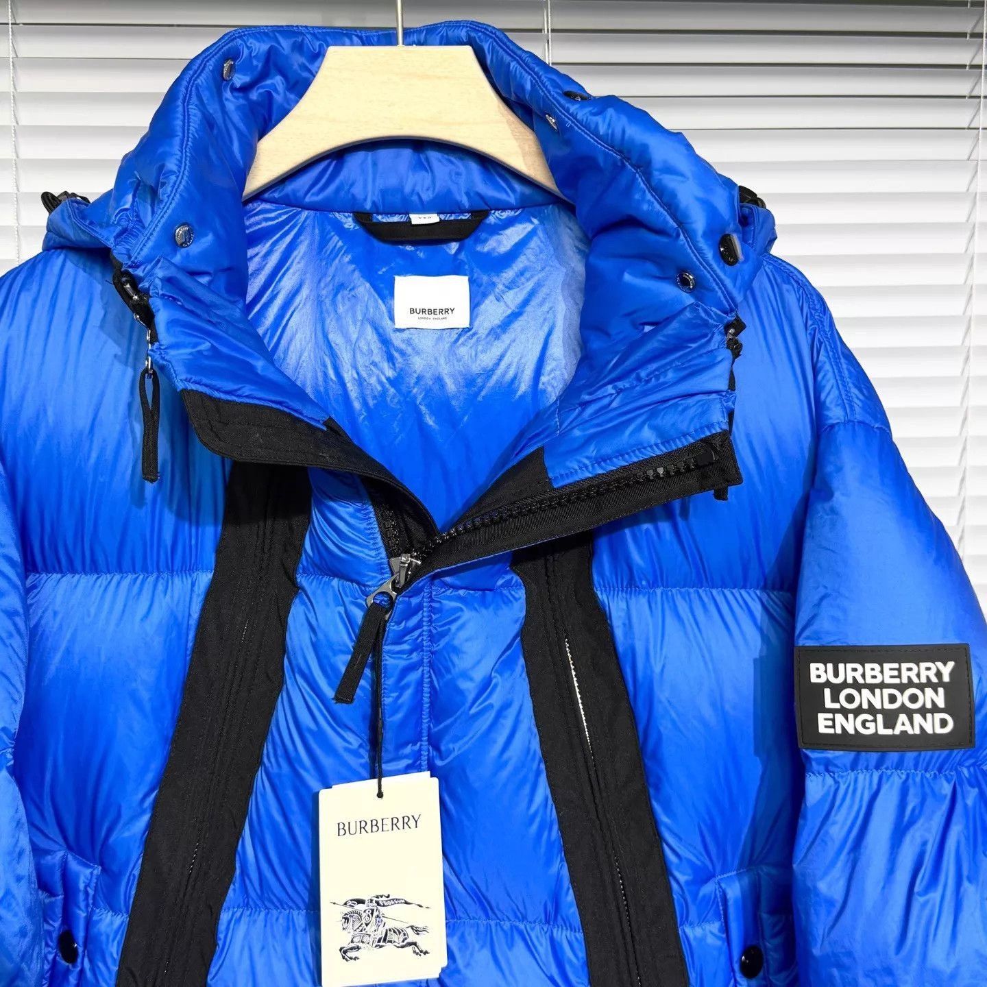Burberry Blue Hooded Puffer Jacket XXL Size US XXL / EU 58 / 5 - 3 Thumbnail