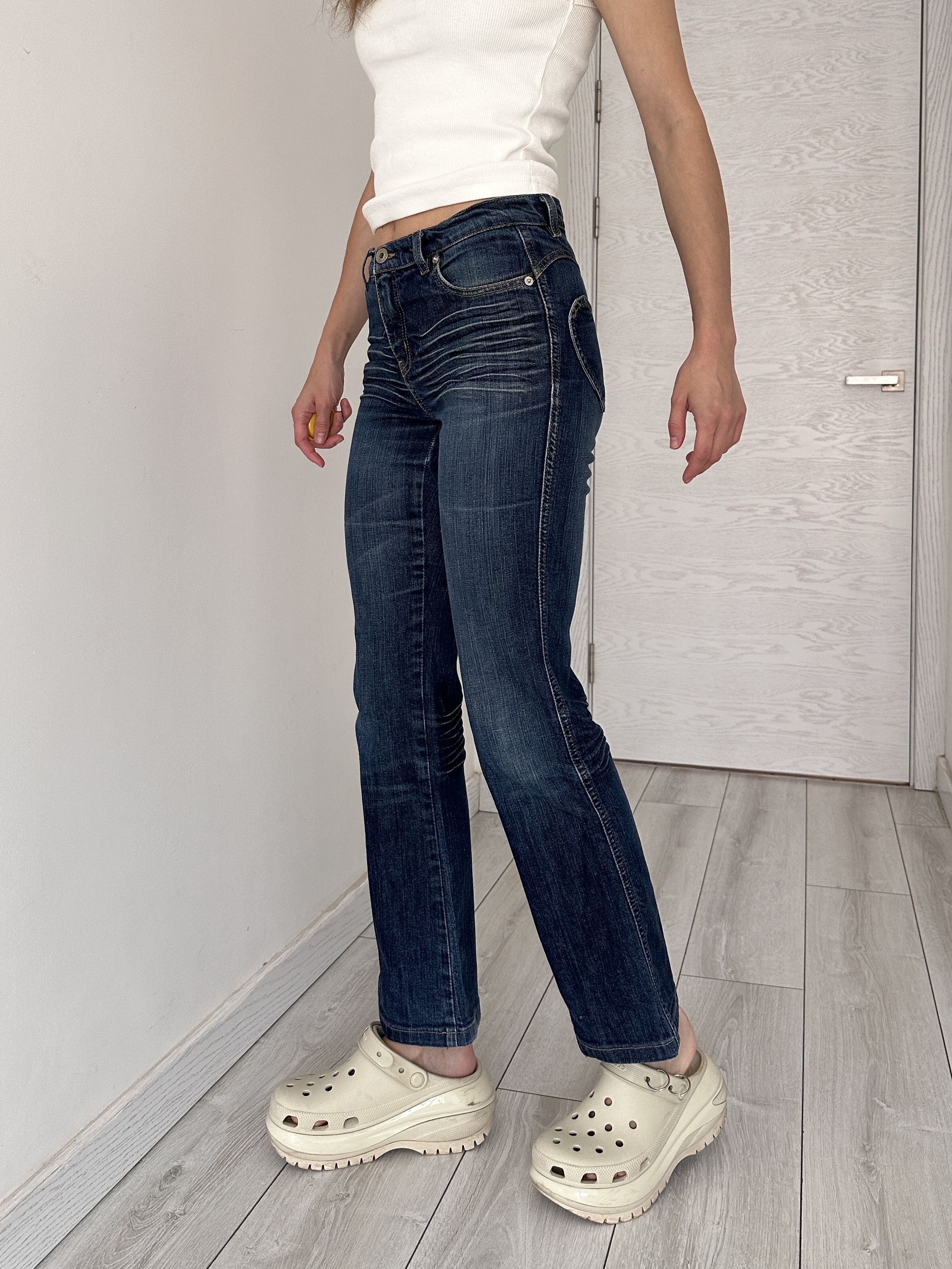 Moschino Vintage Y2K Moschino Flare Denim Pants Jeans Size 27" / US 4 / IT 40 - 2 Thumbnail