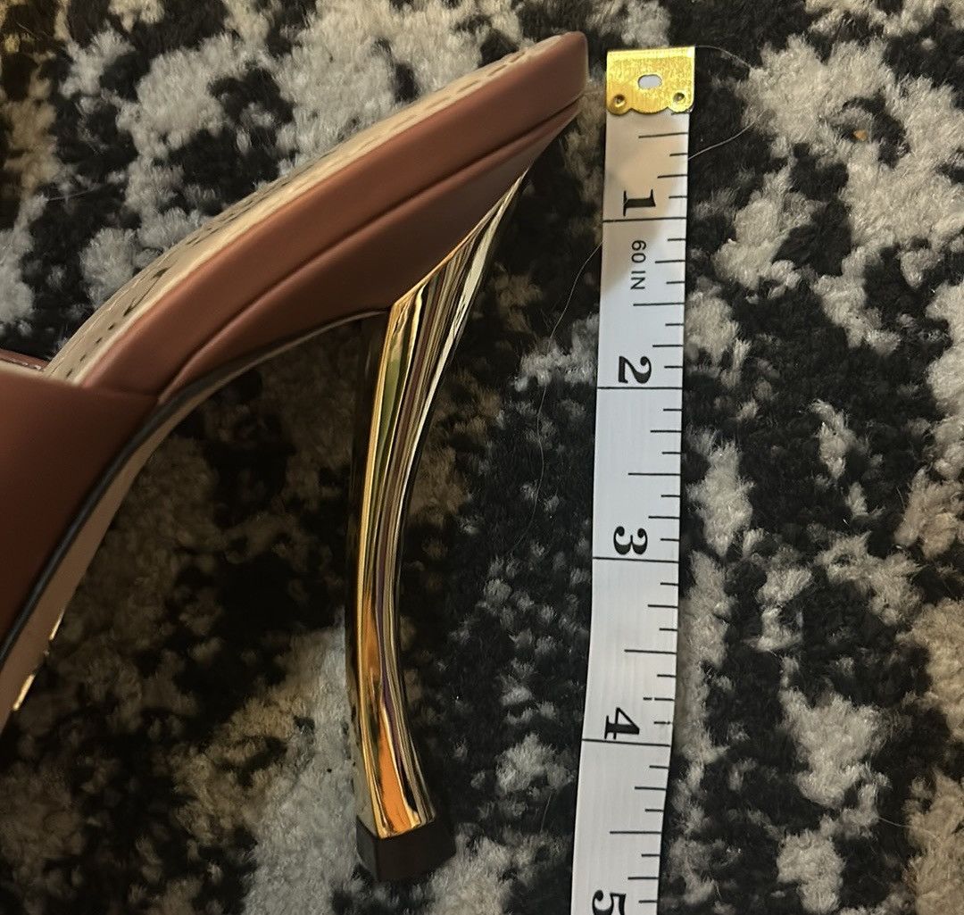 Dior Christian Dior D-Fame Heeled Sandal Rust Colored Lambskin Size US 9.5 / IT 39.5 - 12 Thumbnail