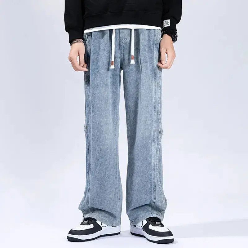 Japanese Brand Retro loose wide leg slightly flared jeans Size US 30 / EU 46 - 1 Thumbnail