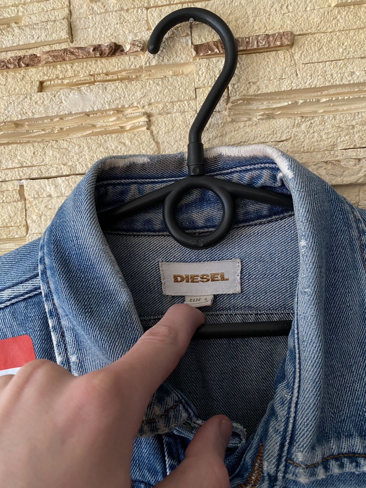 Diesel Diesel Vintage D Logo Denim Jacket Size US L / EU 52-54 / 3 - 3 Thumbnail