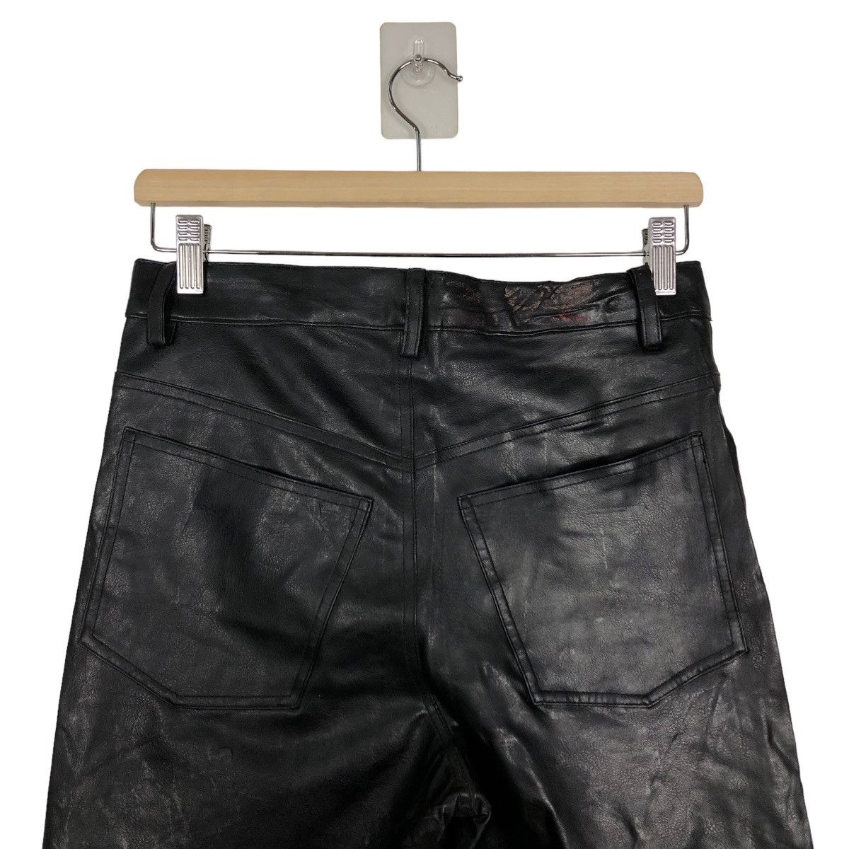 Genuine Leather 🔥90’s Vintage Genuine Leather Pants Fellow Issey Miyake Size US 28 / EU 44 - 8 Thumbnail