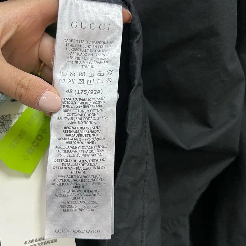 Gucci Gucci Logo label hooded drawstring jacket Size US M / EU 48-50 / 2 - 4 Thumbnail