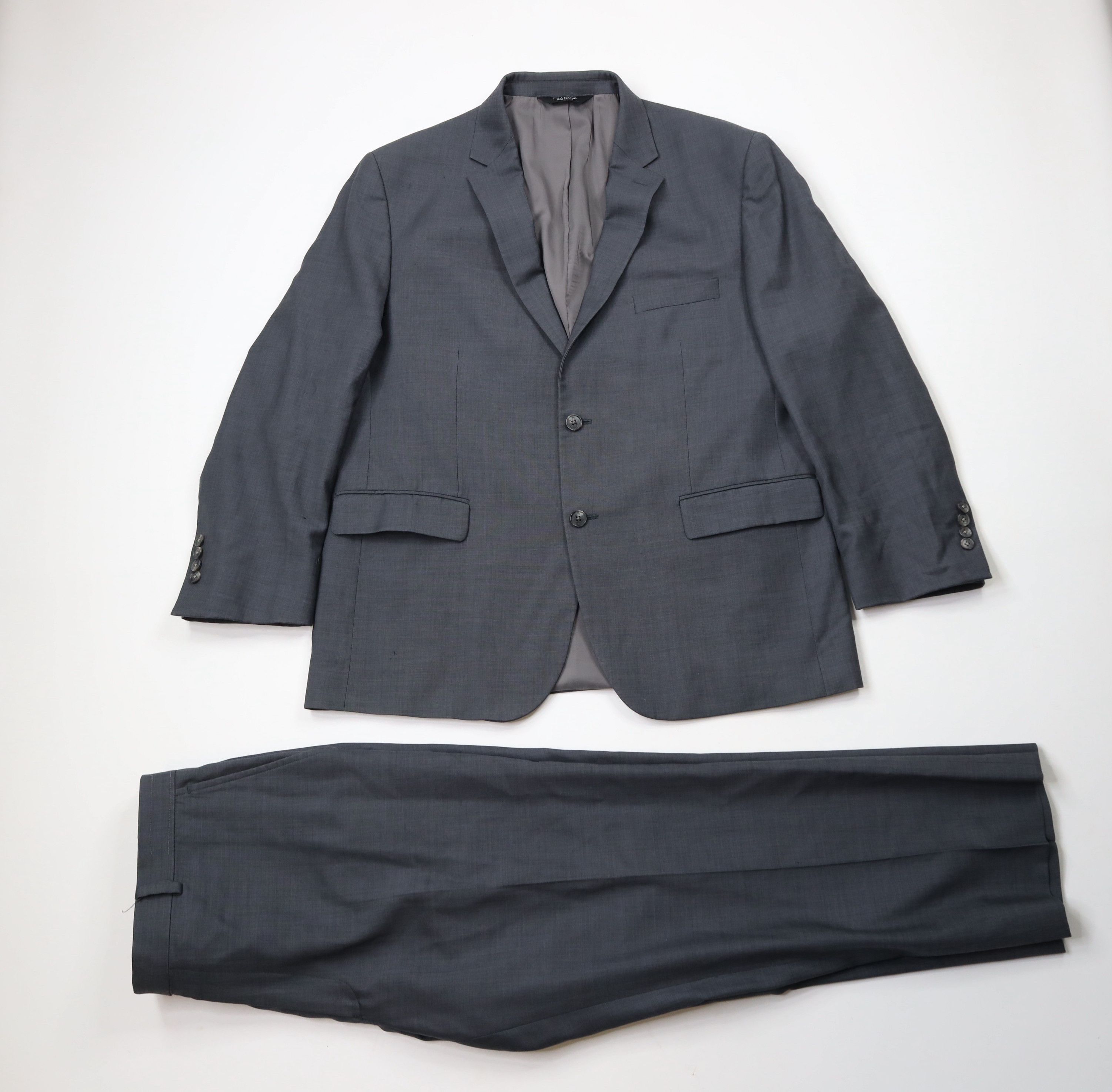 Vintage Jos A Bank Tailored Fit Wool 2 Piece Suit Wedding Suit Size 46R - 1 Thumbnail