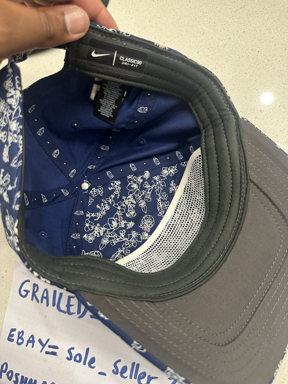 Nike Nike Masters Classic 99 Aerobill Floral Hat Size ONE SIZE - 3 Thumbnail