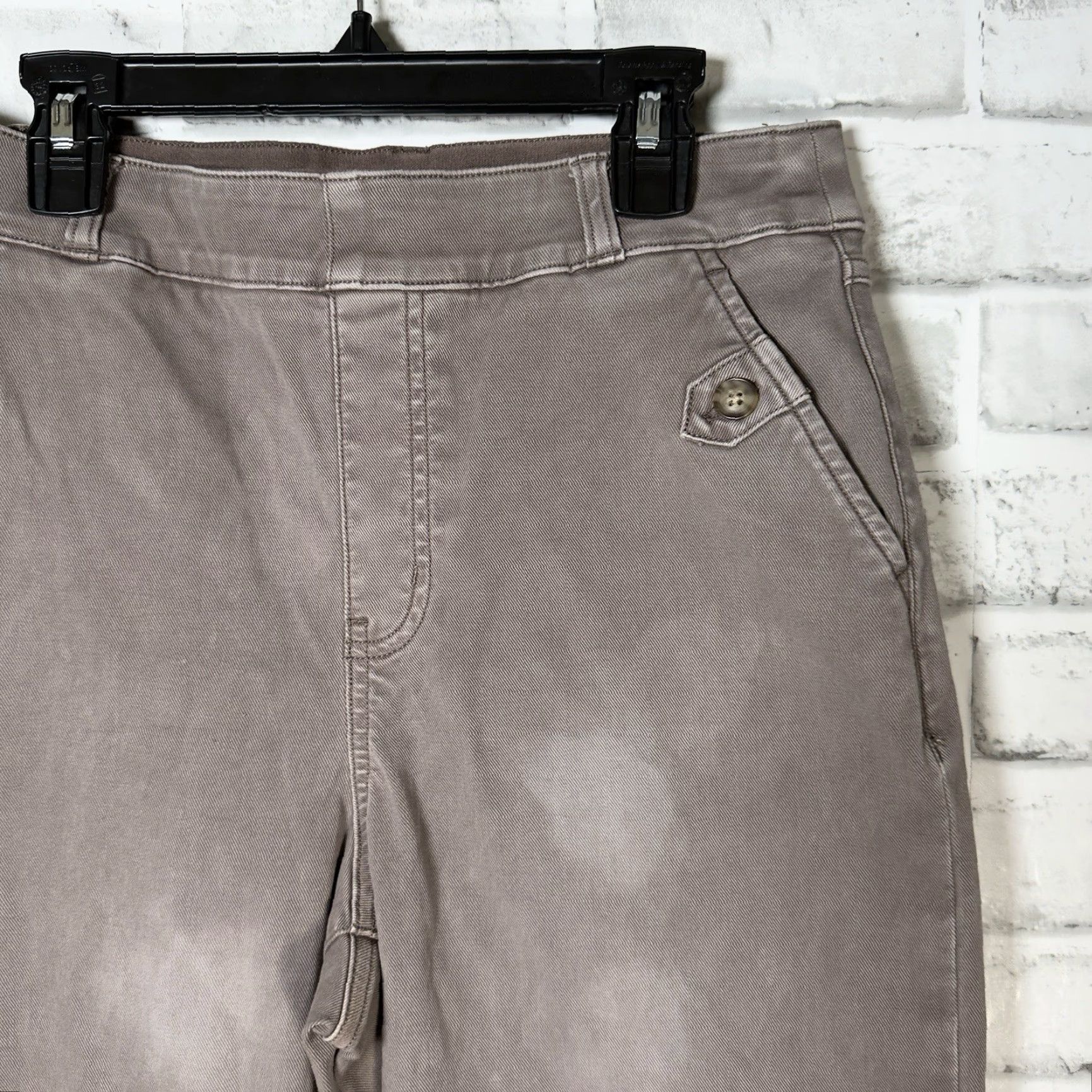 Spanx SPANX Brown Cotton Blend Casual Ankle Pants Womens Size M Size 32" / US 10 / IT 46 - 2 Thumbnail