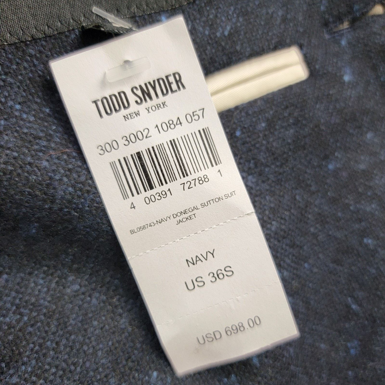 Todd Snyder Todd Snyder Italian Wool Blend Donegal Sport Coat NWT $698 Size 36S - 12 Thumbnail