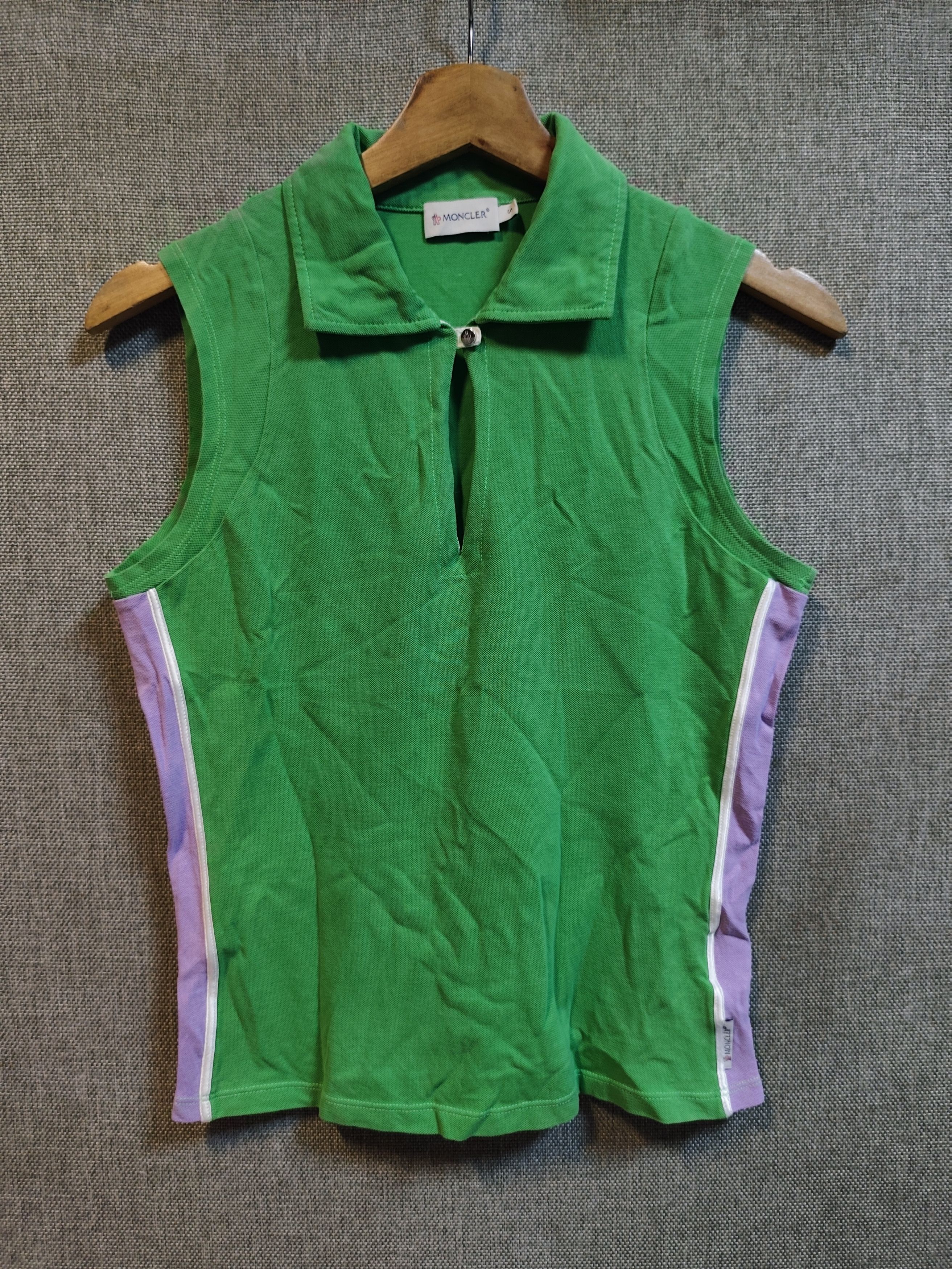 Moncler Moncler Sleeveless Polo Shirt Size S / US 4 / IT 40 - 1 Thumbnail