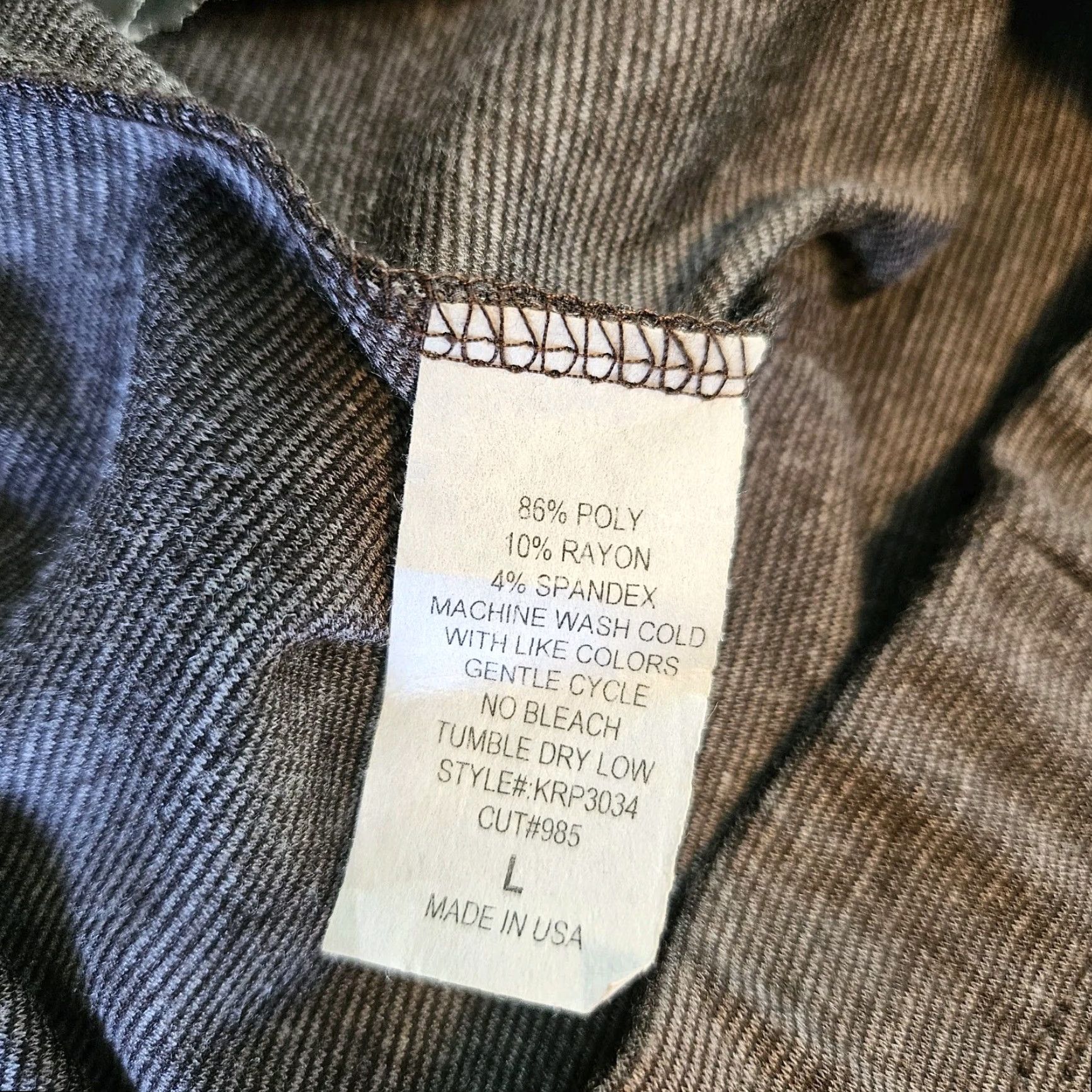 Vintage Jade by Jane Womens Flare Pants Gray Striped Pull On High Rise Large Size Gray by Jade by Jane Pants Flare Pull On Women's | Mens? Size 36" / US 14 / IT 50 - 6 Thumbnail