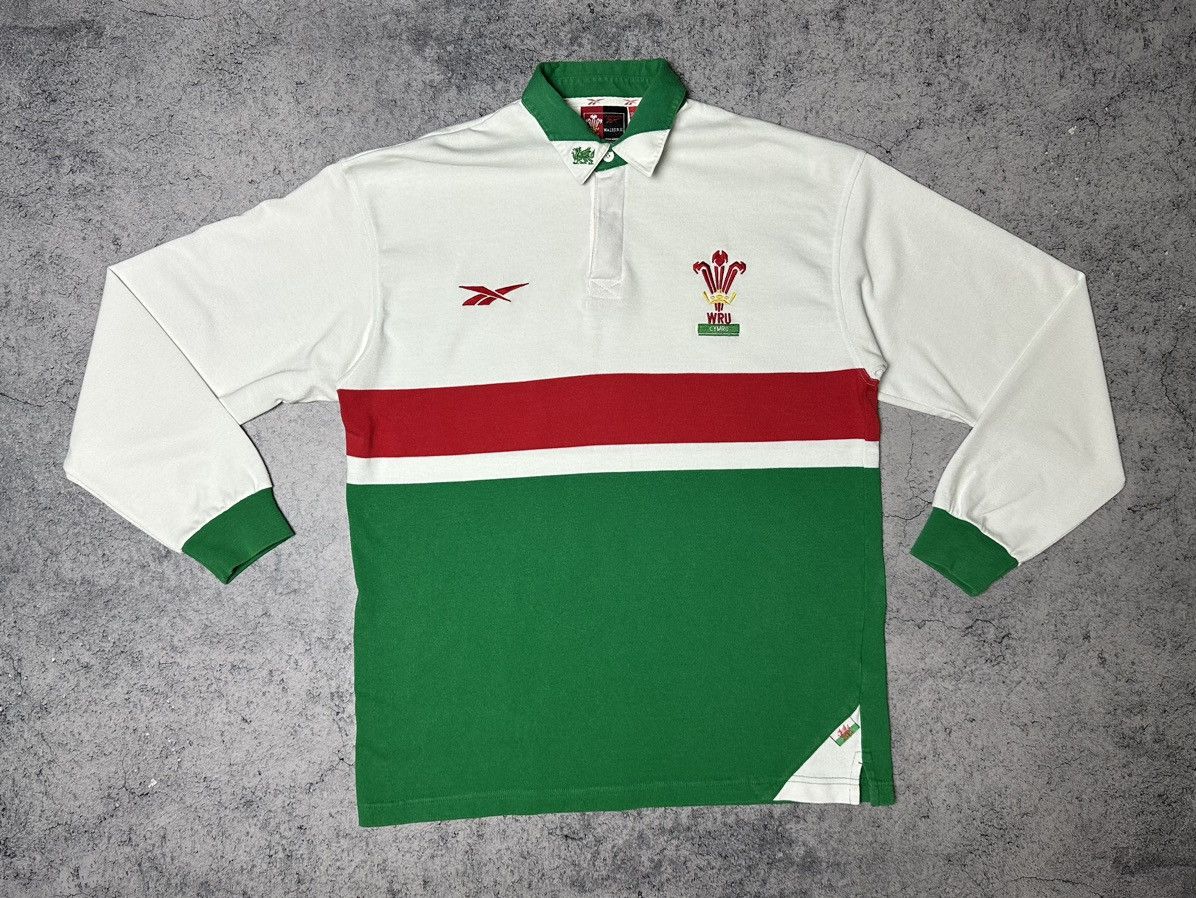 Reebok Vintage Reebok Wales Rugby Long Sleeve Shirt Size US L / EU 52-54 / 3 - 6 Thumbnail