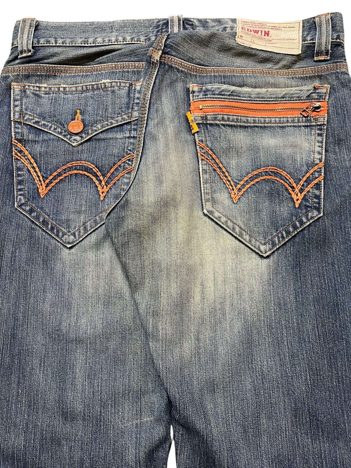 Edwin Vintage Edwin Faded Wash Style Distressed Baggy Jeans Size US 36 / EU 52 - 6 Thumbnail