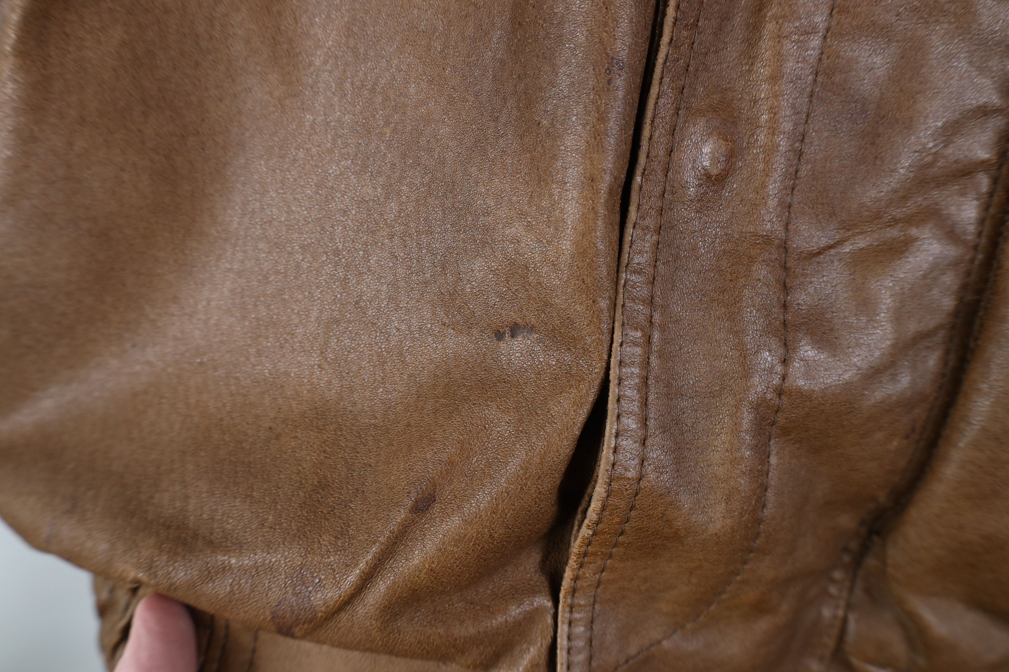 Vintage AS IS Vintage 90s Streetwear Leather Chore Bomber Jacket Size US L / EU 52-54 / 3 - 6 Thumbnail