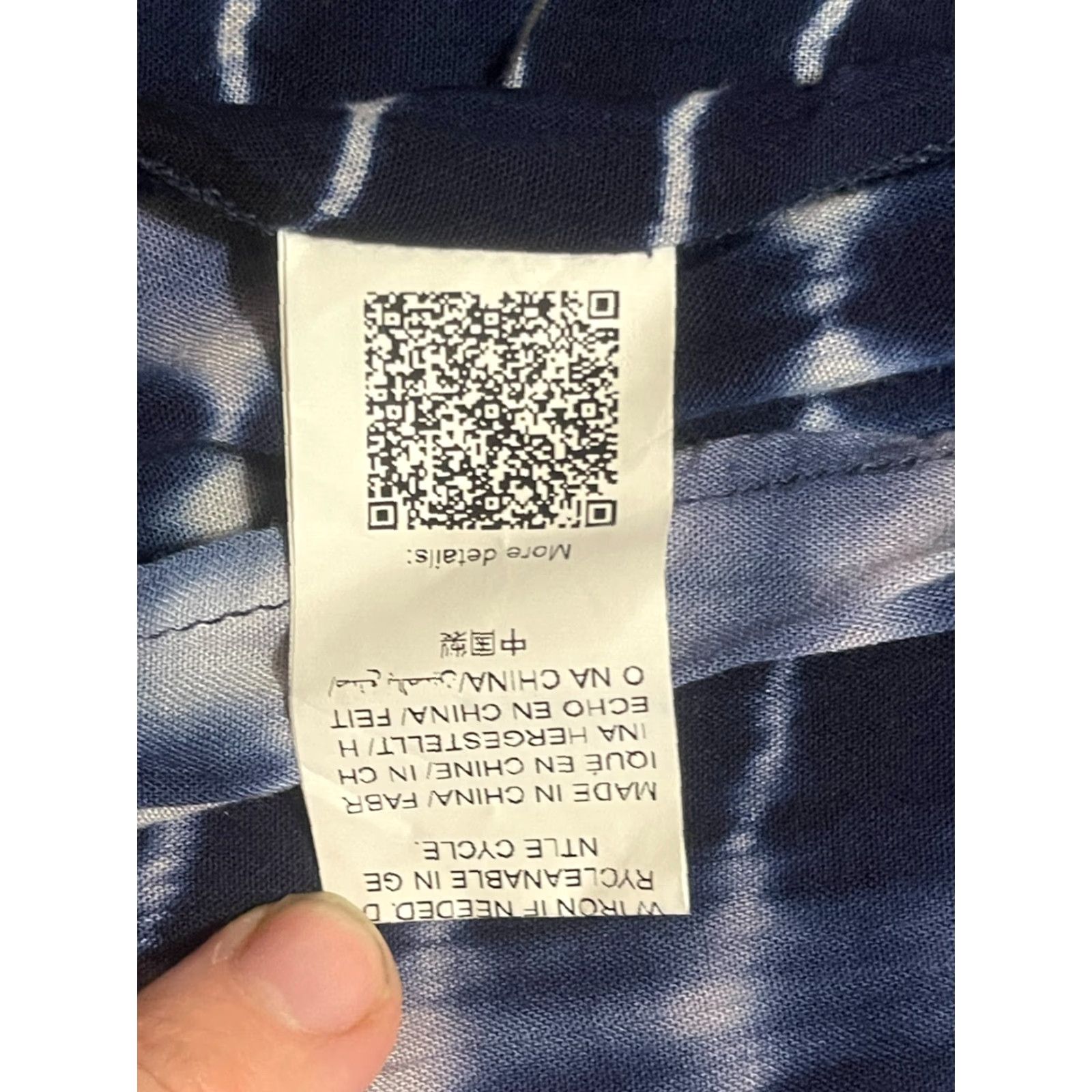 Shein Shein Dress Womens Medium Blue White Arm Strap Long Smocked 49" Length Sundress A-Line Straps Casual Colorful Size M / US 6-8 / IT 42-44 - 5 Thumbnail