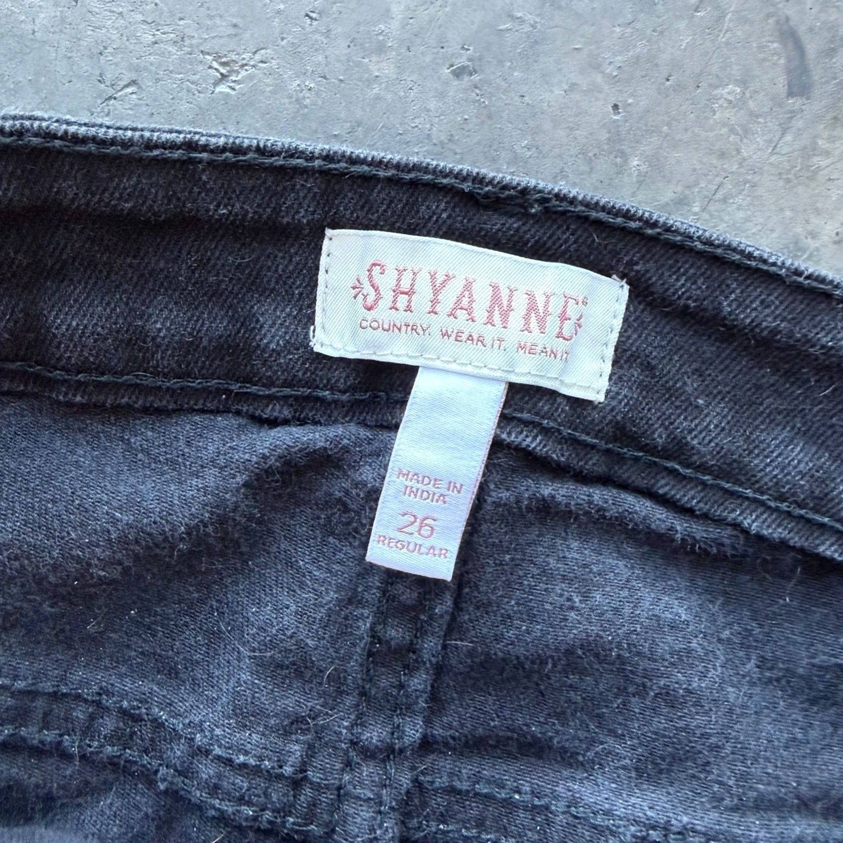 Vintage VINTAGE Y2k Western Cowgirl Wide Leg Flare Beaded Embellished Black Jeans 26 Women Blue Regular Ankle Jeans Mens Womens Girls Size 26" / US 2 / IT 38 - 4 Thumbnail