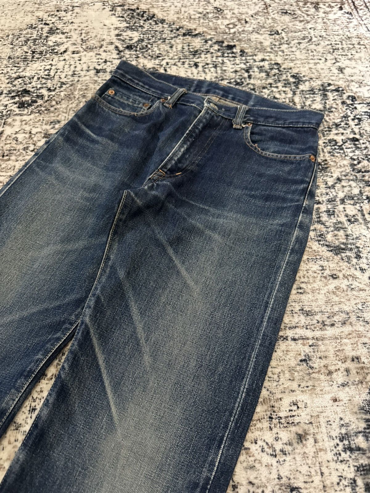 Japanese Brand Blue Blue Japan Indigo Wash Selvedge Redline Jeans Size US 28 / EU 44 - 7 Thumbnail