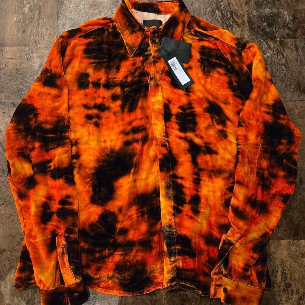 Rta RtA Velour Button Up Size S NWT Size US S / EU 44-46 / 1 - 1 Thumbnail