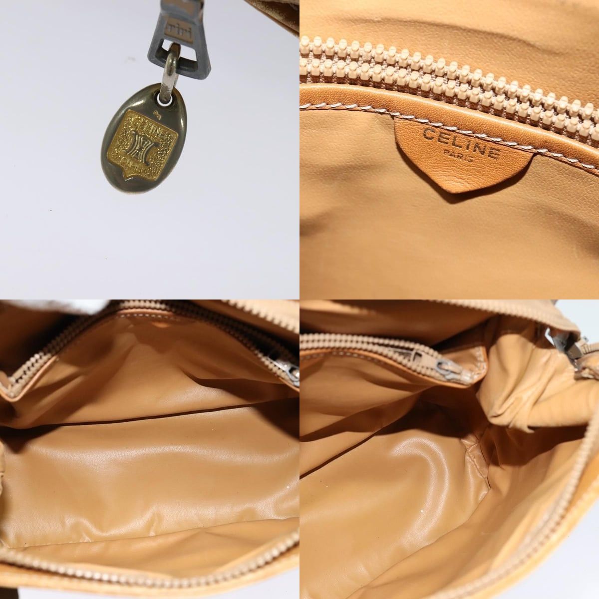 Celine CELINE Macadam Canvas Cicada Shoulder Bag Pvc Leather Brown Size ONE SIZE - 11 Thumbnail