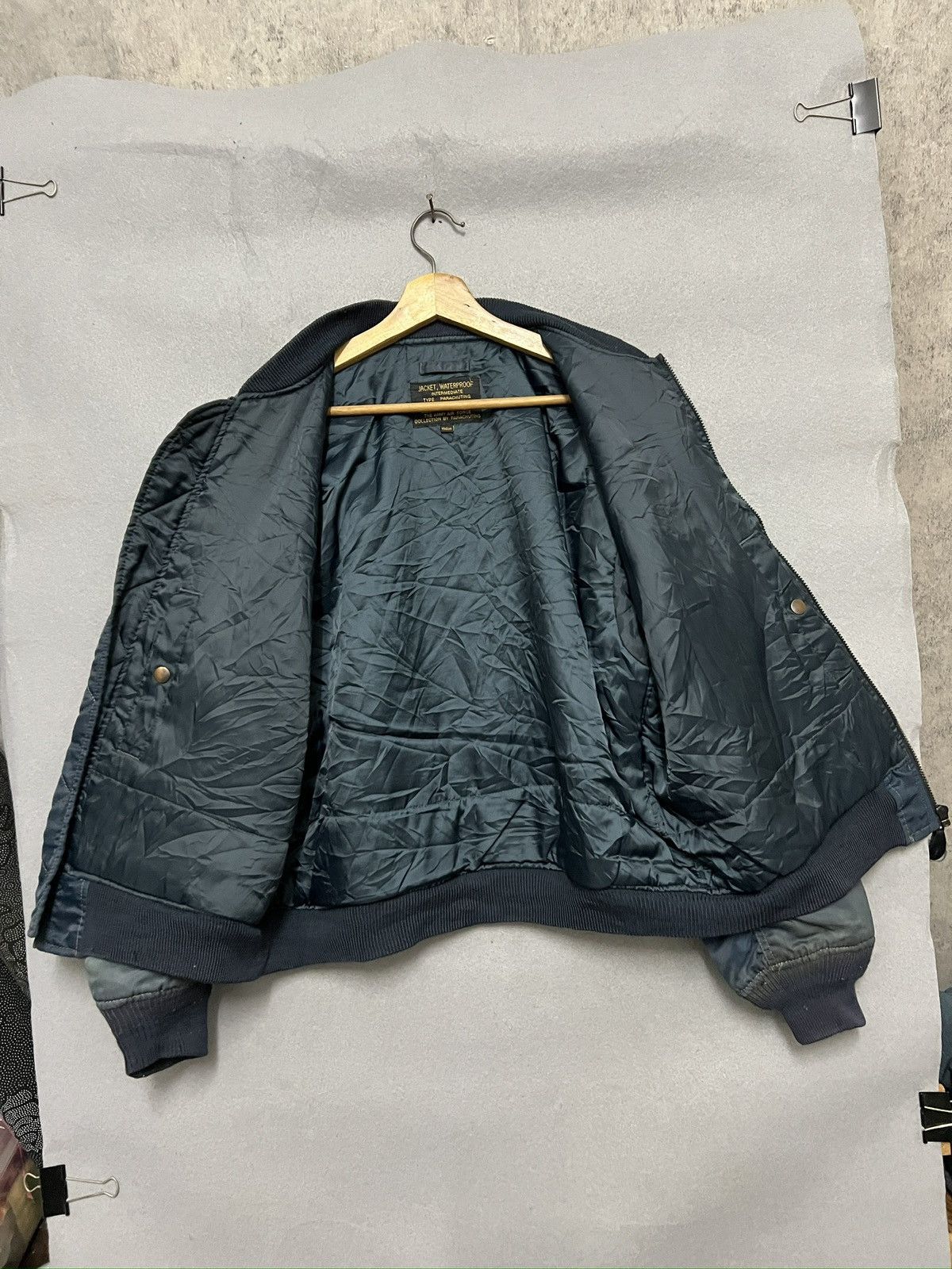 Vintage 412. The Army Air Force Style Bomber Sun Faded Size US M / EU 48-50 / 2 - 3 Thumbnail