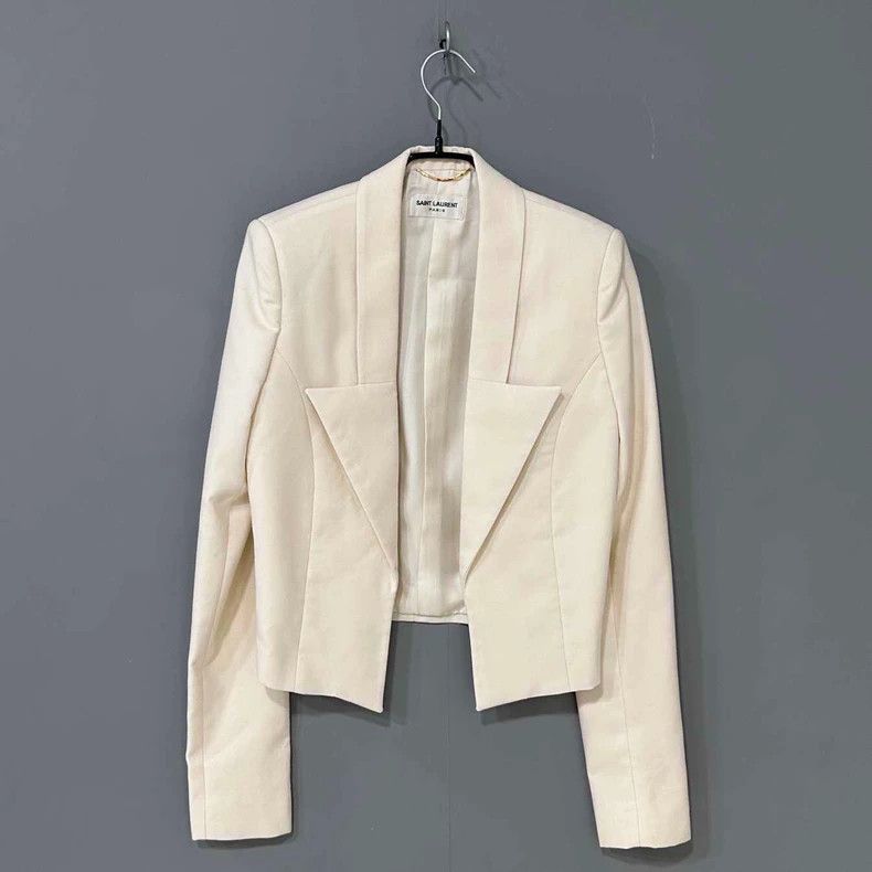 Saint Laurent Paris Saint Laurent Paris Classic white blazer 2505-Nextarrow Size XS / US 0-2 / IT 36-38 - 1 Thumbnail