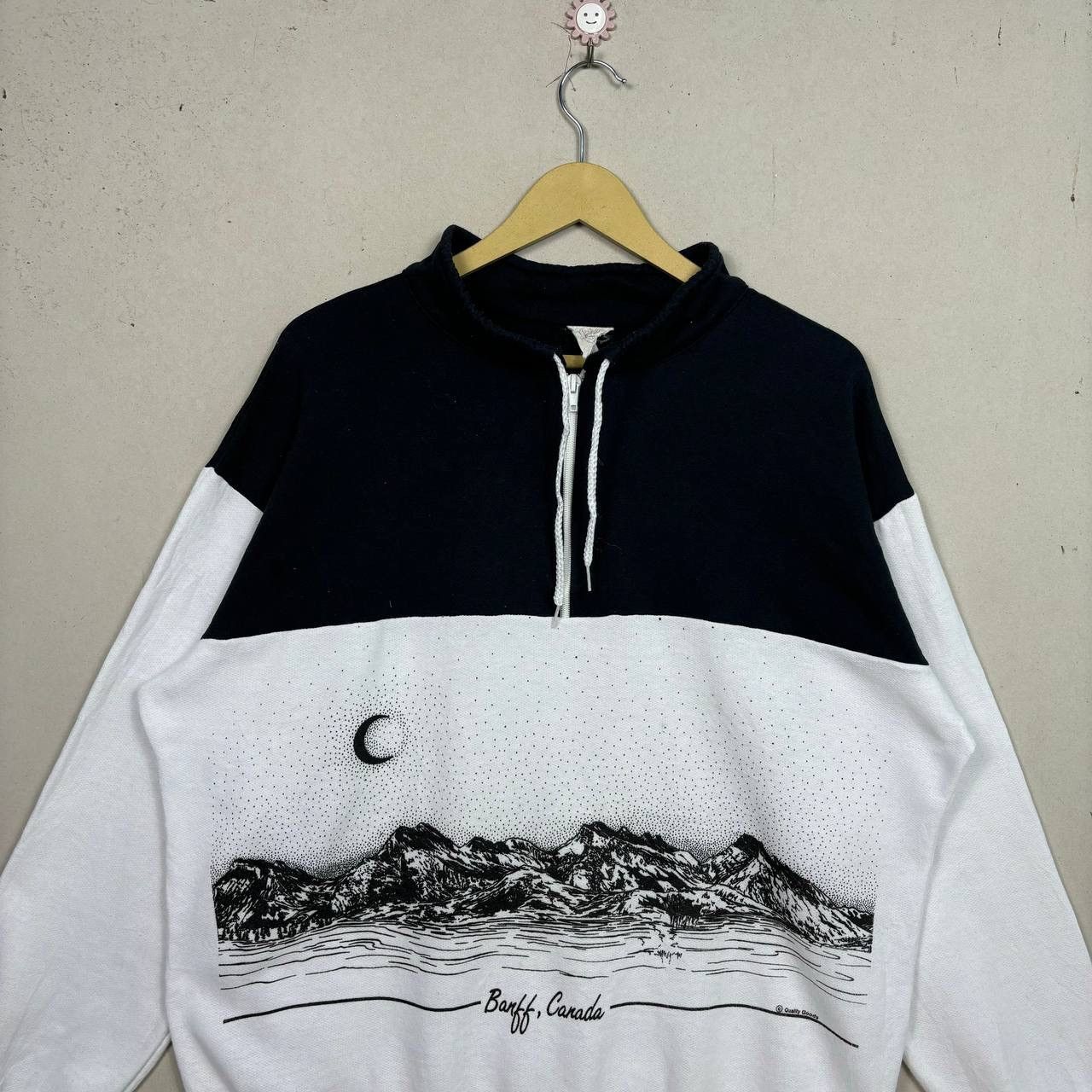 Vintage VTG 90s Banff Canada Mountain 1/4 Zip Sweatshirt XL Gorp Size US XL / EU 56 / 4 - 3 Thumbnail