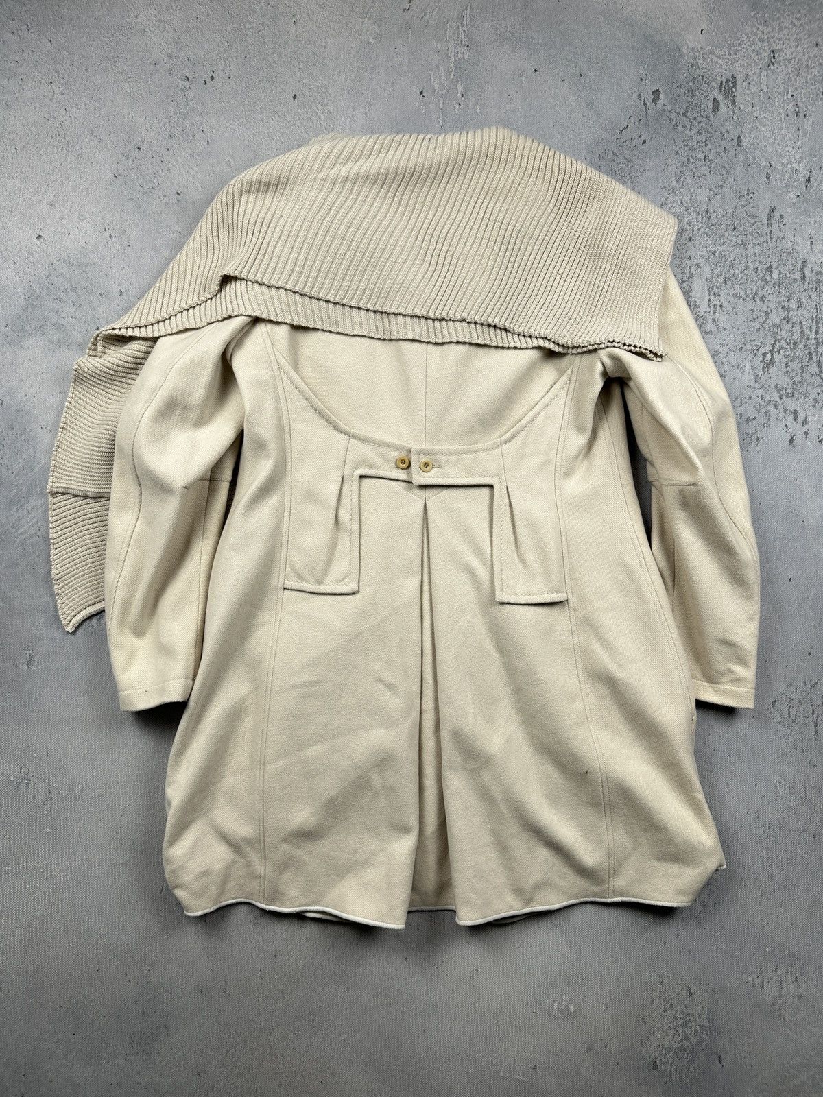 Marithe + Francois Girbaud Archive Marithe Francois Girbaud Wool Coat Cape Italy Y2K Size L / US 10 / IT 46 - 6 Thumbnail