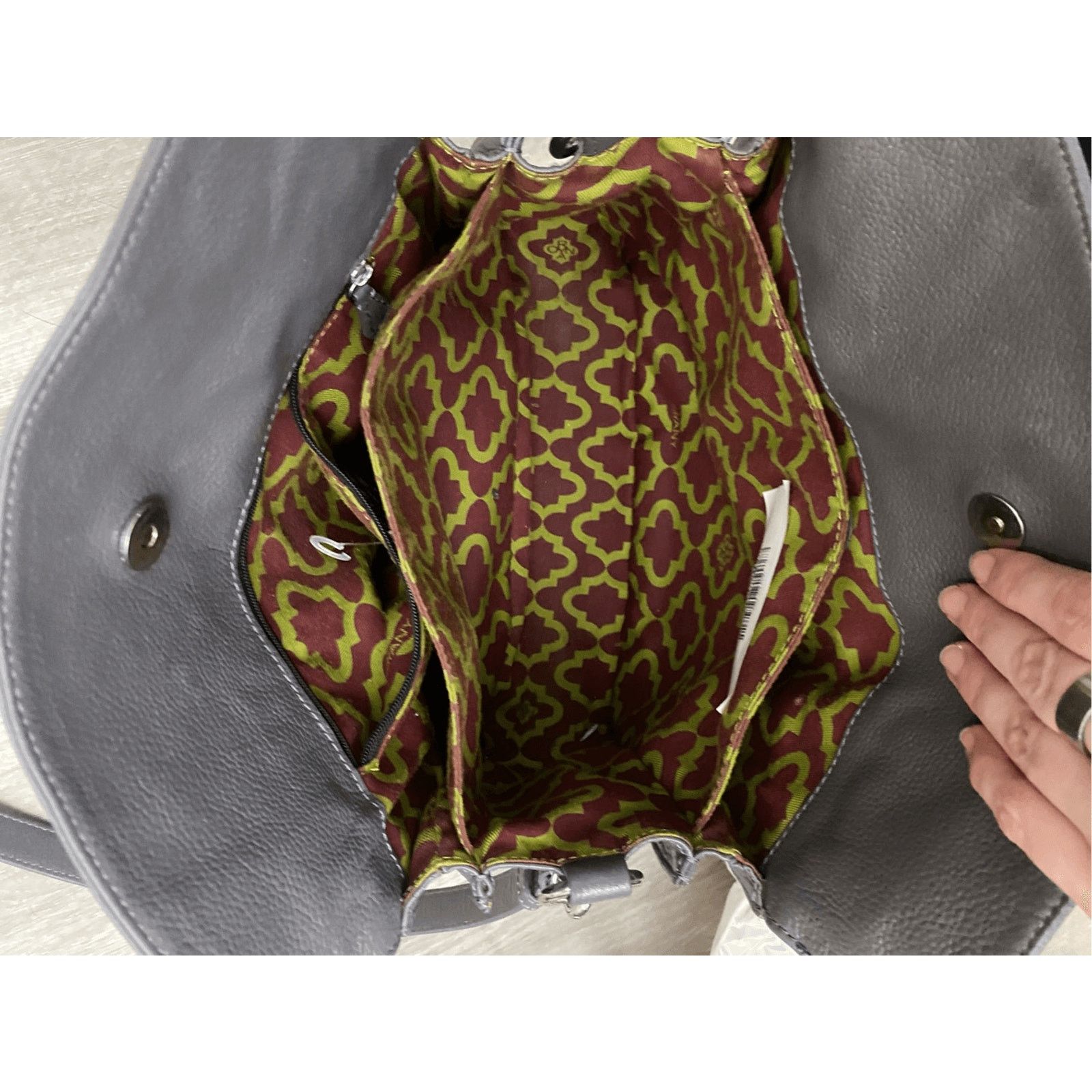 Ghurka Ghurka Original Dark Gray Square Crossbody Purse, MP $695 Size ONE SIZE - 9 Thumbnail