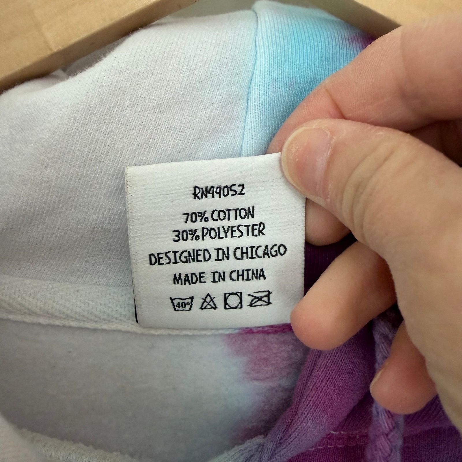 Other Happiness Project Blue Pink White Tie Dye Hoodie Sz M Size M / US 6-8 / IT 42-44 - 4 Thumbnail