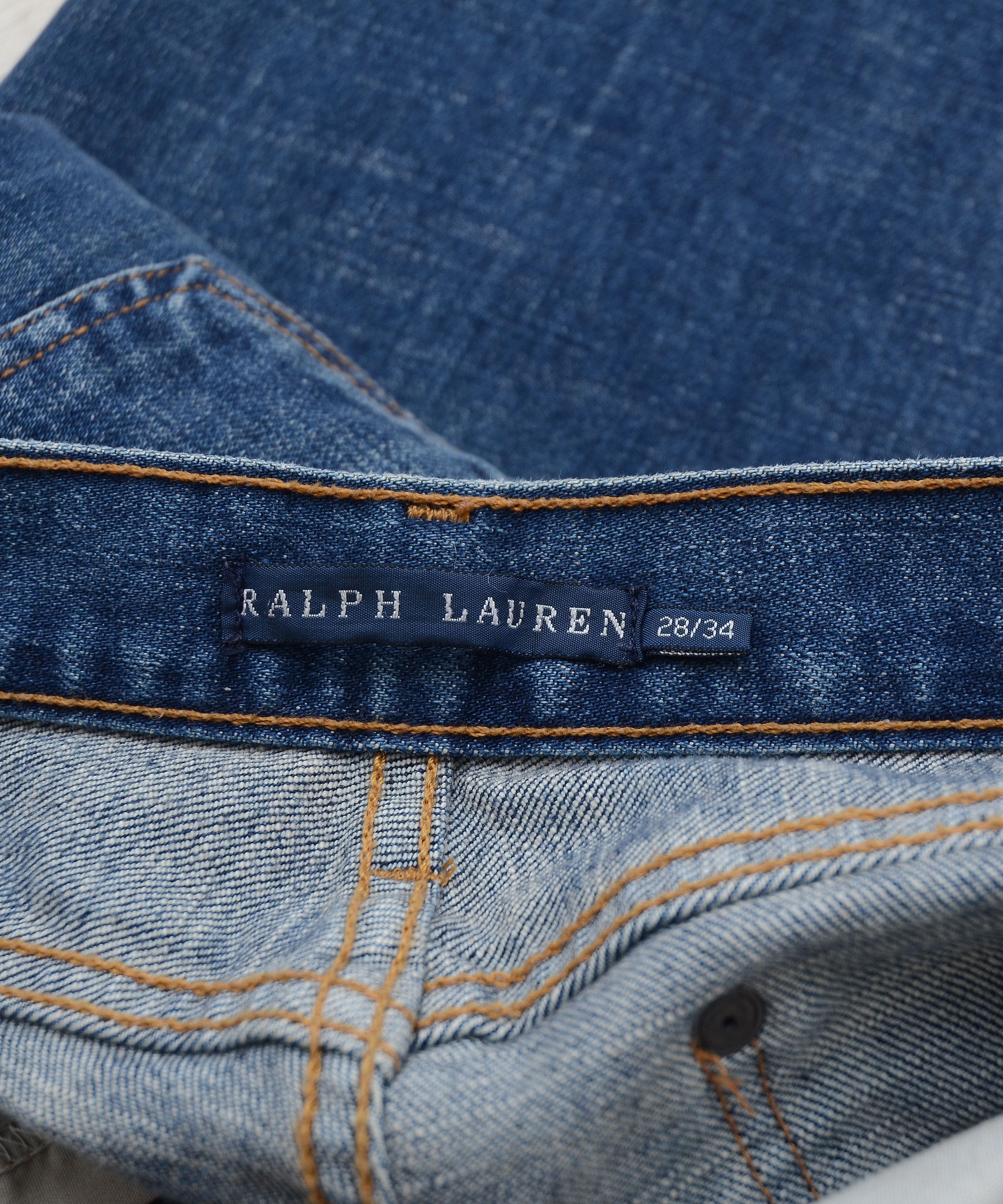 Polo Ralph Lauren × Vintage Vintage Flared Polo Ralph Lauren Dungarees Denim Pants Y2K Size 28" / US 6 / IT 42 - 13 Thumbnail